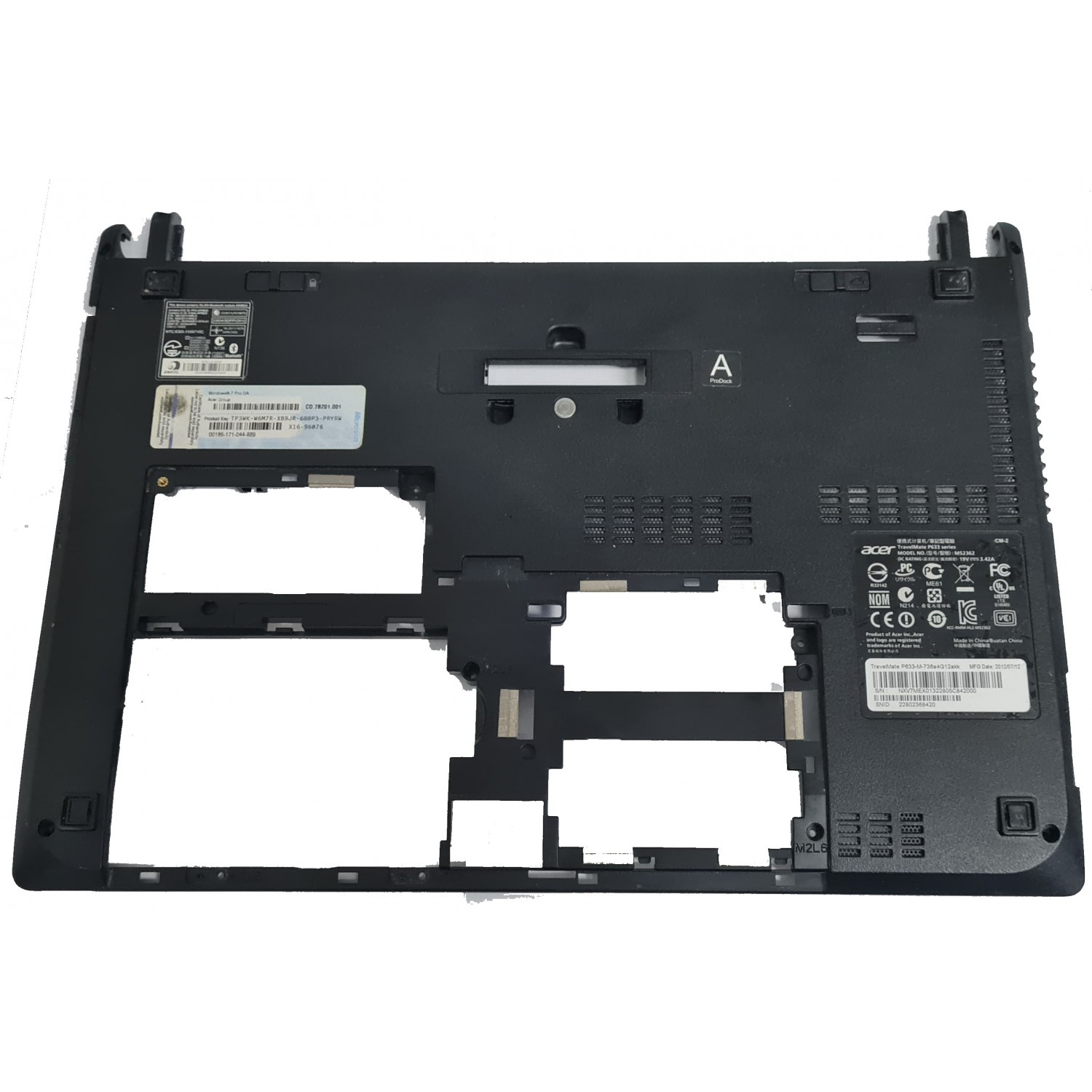 Bottomcase laptop second hand ACER TravelMate P633 MS2362 Bottomcase