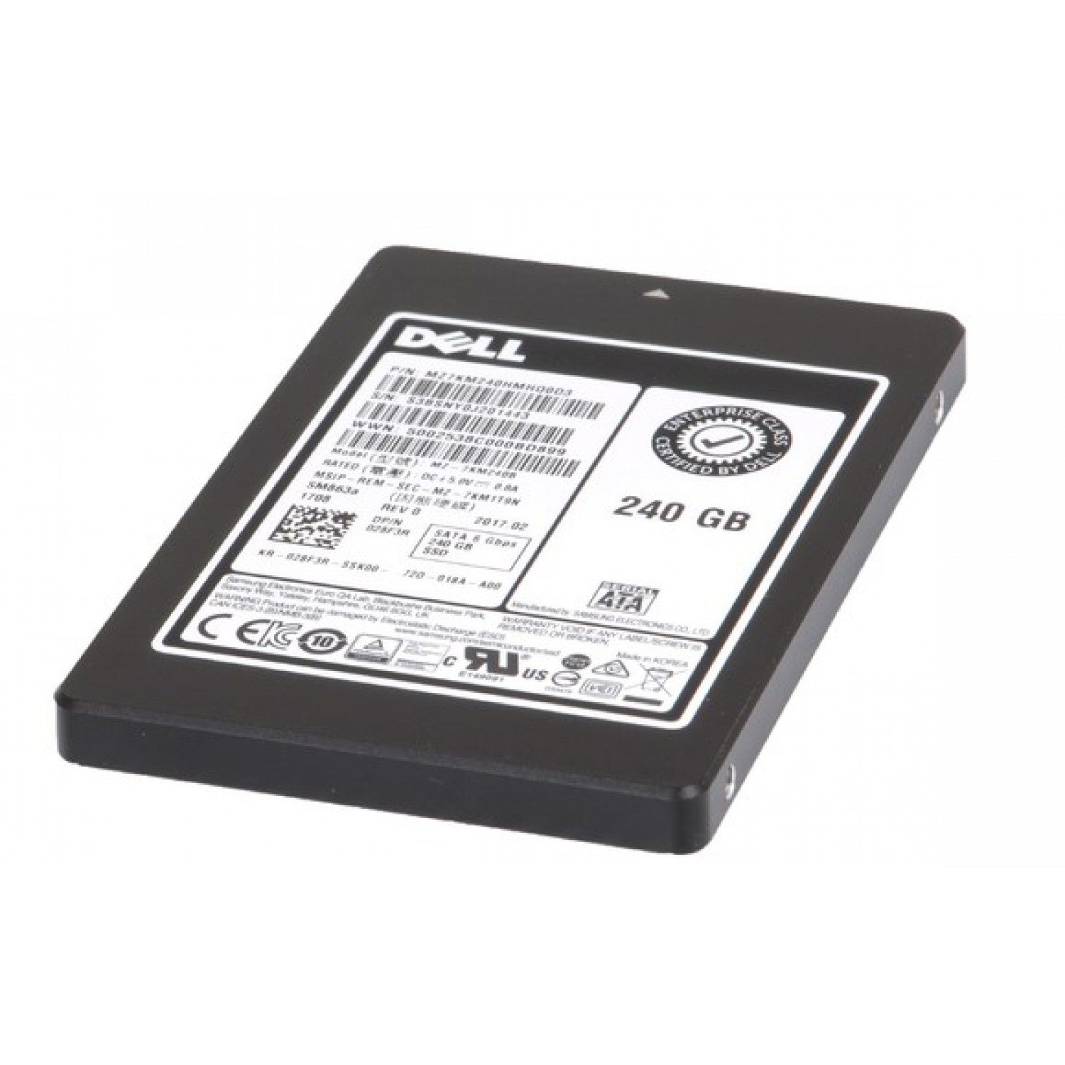 SSD SATA DELL ENTERPRISE CLASS 240GB 2.5" 6GB/s DP/N 24RW7 V6YD5 Hard Disk-uri