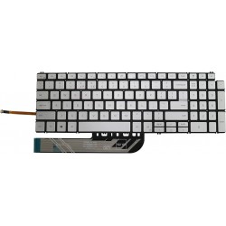 Tastatura laptop noua Dell  Inspiron 15 7590 5584 5590 5593 5594 5598 SILVER without FRAME Backlit US