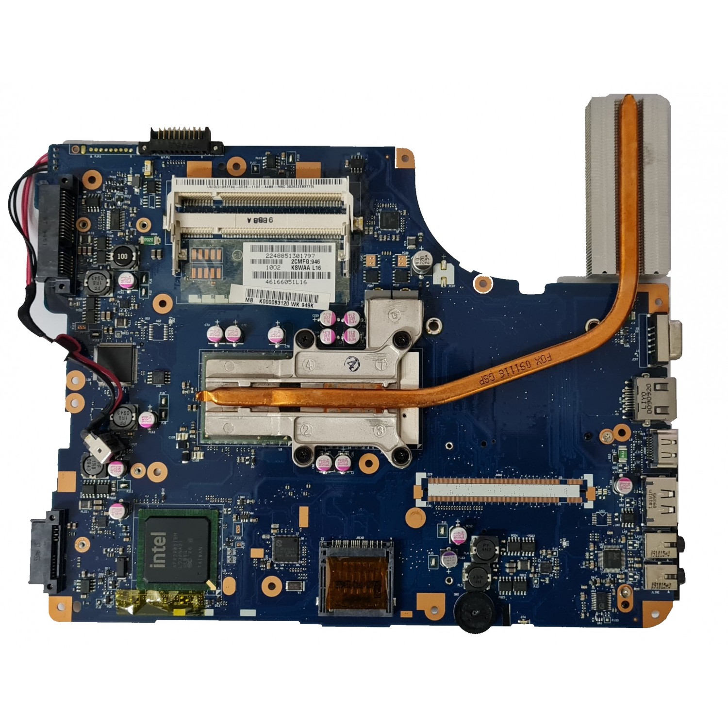 Placa de baza laptop second hand Toshiba Satellite L500-1H1 cu heatsink Core 2 DUO Placi de Baza