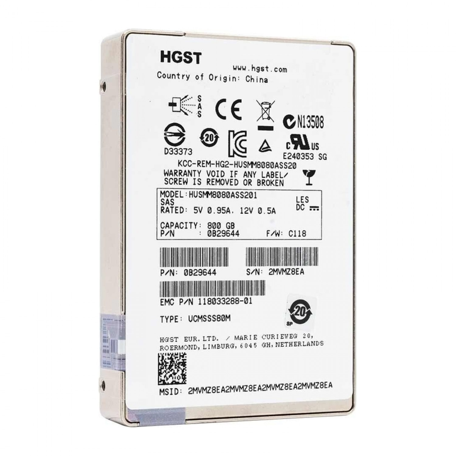Hard disk server HGST 800GB SAS 2.5" Hardisk-uri Server