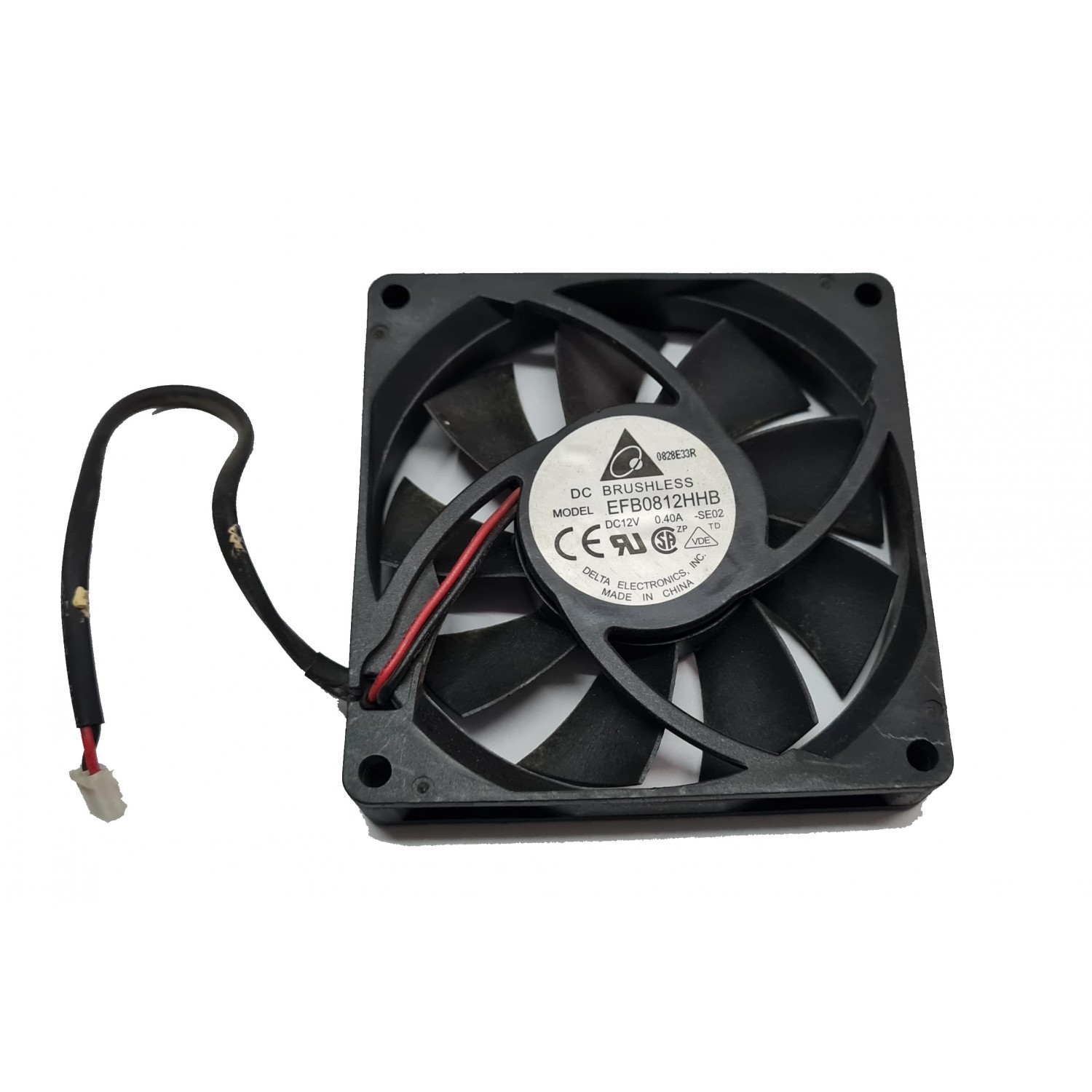 Ventilator Delta Electronics EFB0812HHB 12V 0.4A 80x80x15mm mufa 2 pini