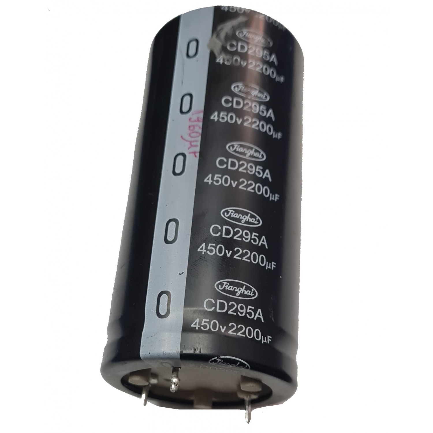 Condensator Electrolitic Second hand 2200uF 450VDC Ø50x100mm; ±20%  valoare reala 1960 uF Condensatoare