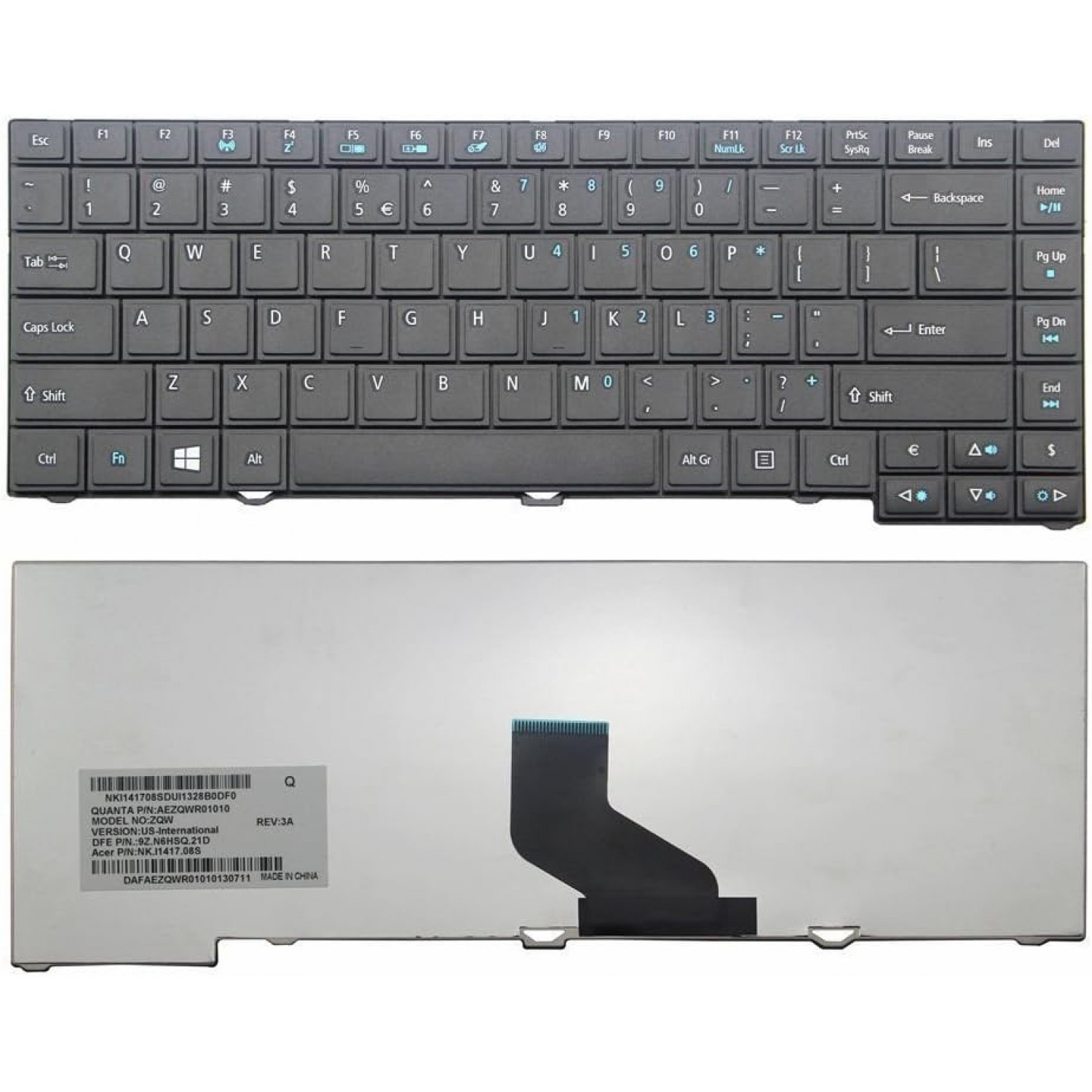 Tastatura laptop second hand Acer Travelmate P633-M P633-V P643-M P643-MG P643-V Aspire 6495 6495T 6495TG 8473T 8473TG US Second Hand