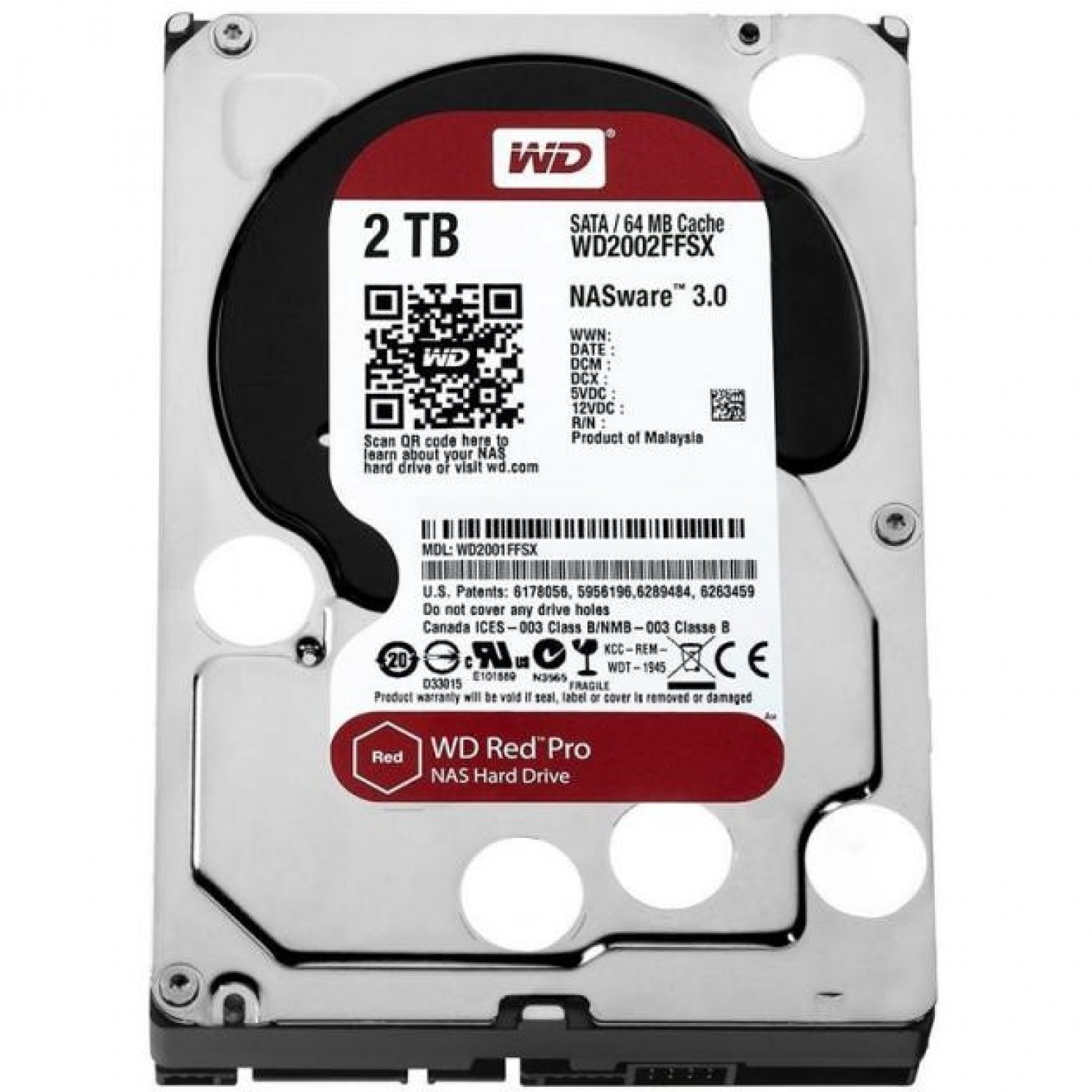 Hard disk PC WD RED WD20EFRX 2TB 7200RPM 64MB cache, SATA III 3.5" Hard Disk-uri PC