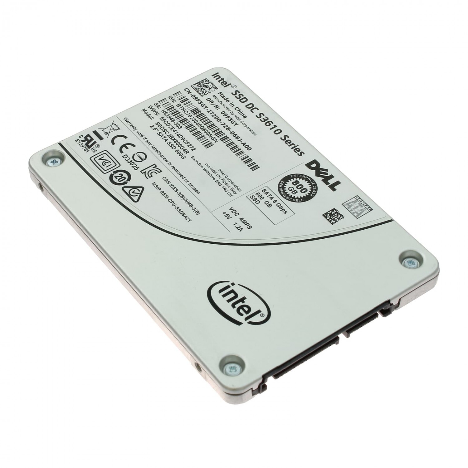 SSD Dell SATA DC S3610 800GB SATA 6G 2.5" 9F3GY Hard Disk-uri PC
