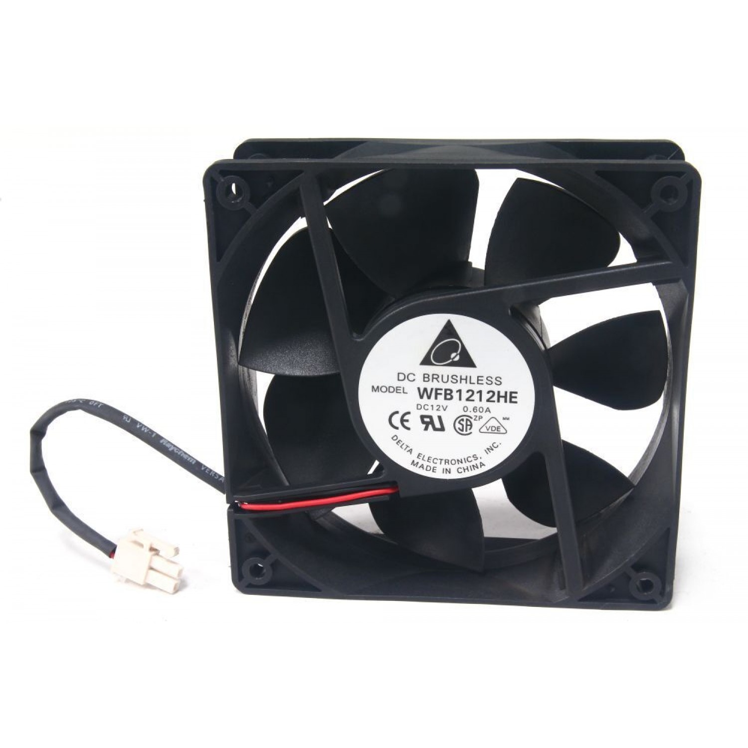 Ventilator Delta Electronics 12V 0.6A WFB1212HE 120x120x38mm 2 fire Alte componente PC