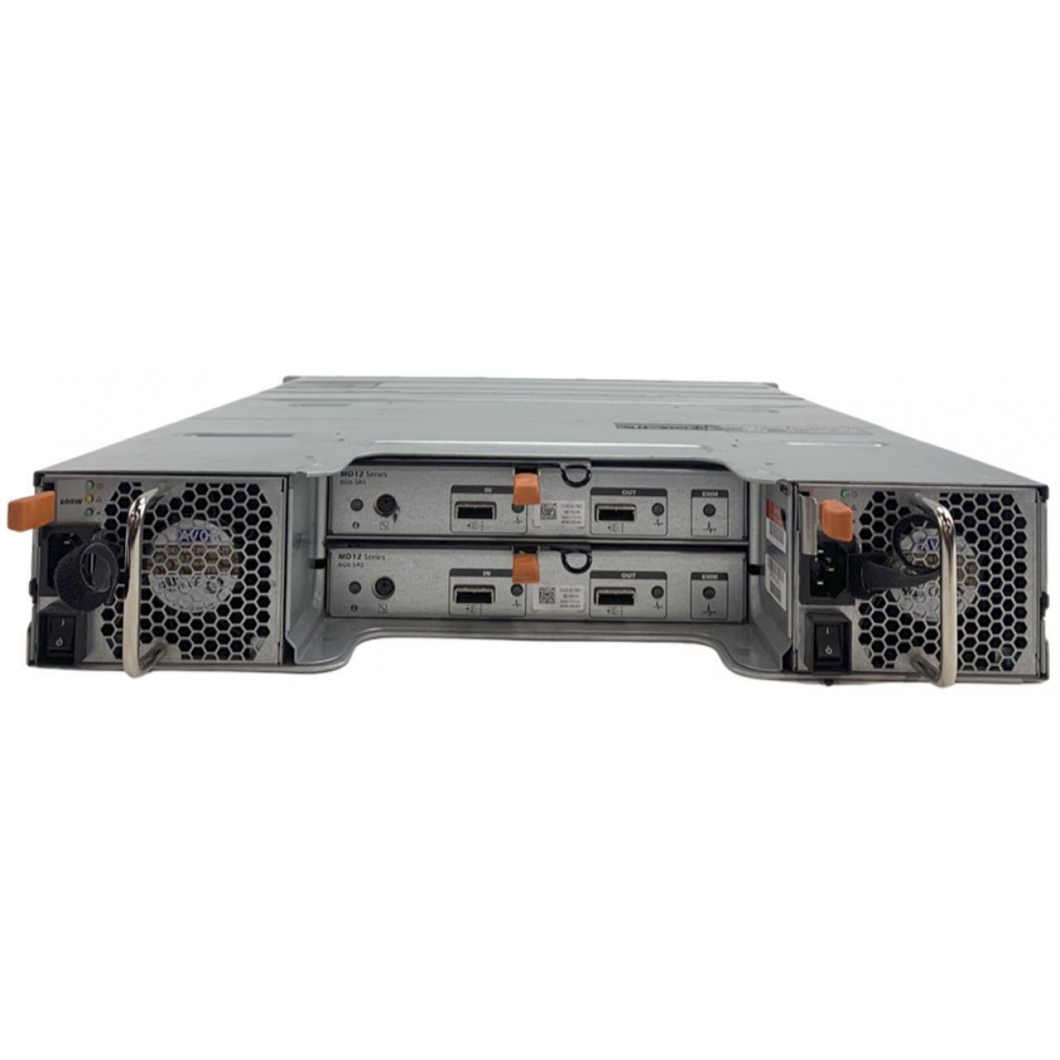 Storage Array Dell PowerVault MD1220 2 X PSU 600W 2 X Dell 3DJRJ PowerVault MD12 6Gb SAS Enclosure Management  si H810