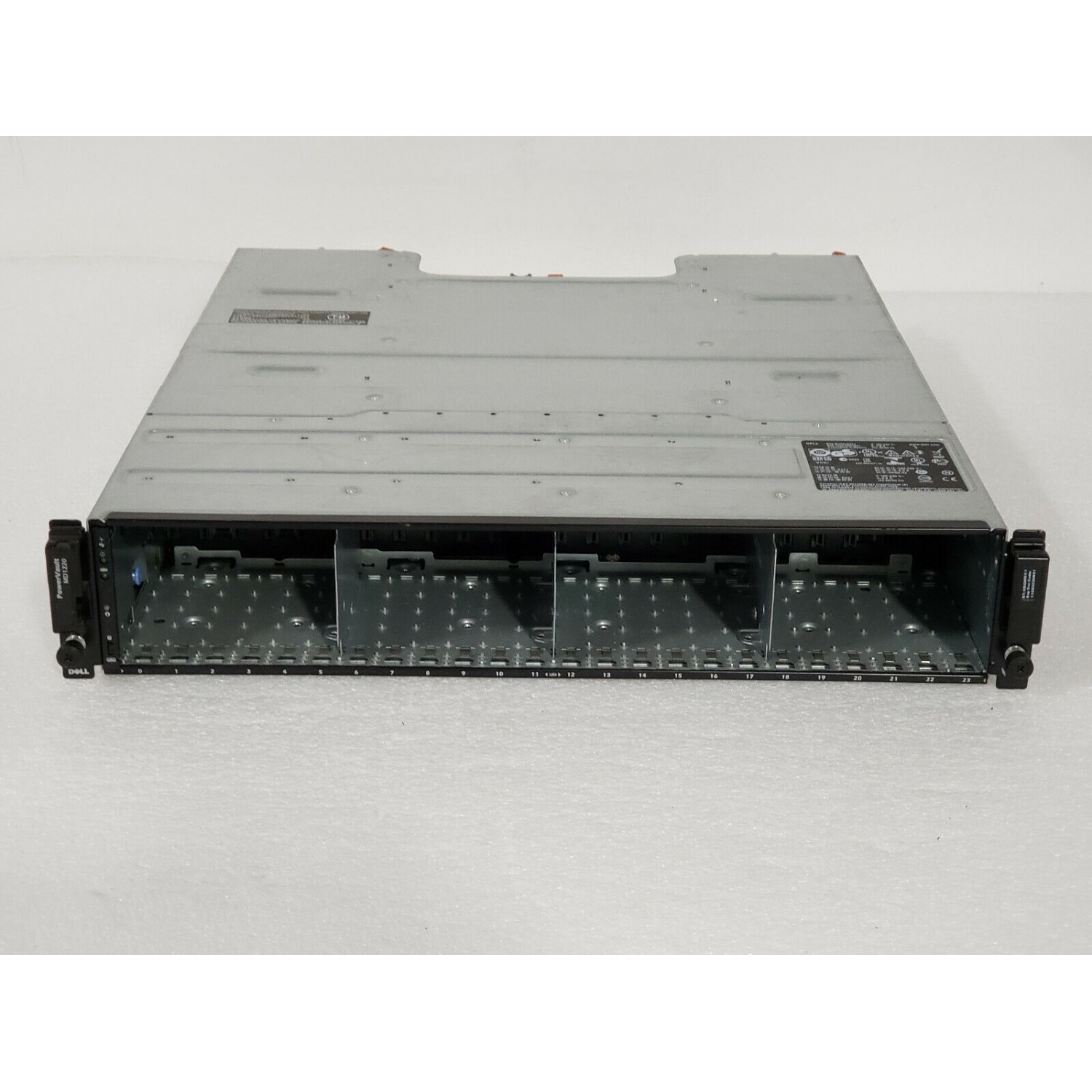 Storage Array Dell PowerVault MD1220 2 X PSU 600W 2 X Dell 3DJRJ PowerVault MD12 6Gb SAS Enclosure Management  si H810