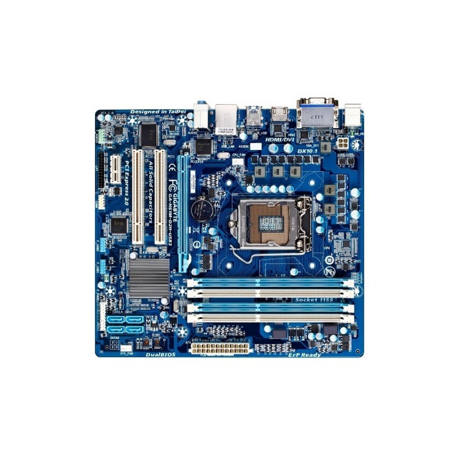 Placa de baza PC GIGABYTE GA-H61M-D2H-USB3 LGA1155