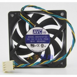 Ventilator AVC DE07015T12U P046 DC12V 0.7A 70x70x15mm mufa 4 fire
