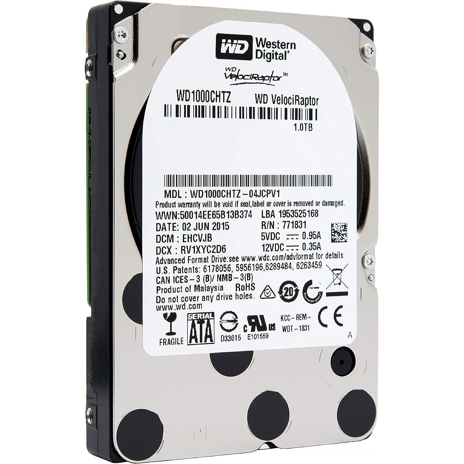 Hard disk Western Digital Velociraptor 1TB 10K RPM SATA III 2.5" WD1000DHTZ Hardisk-uri Server