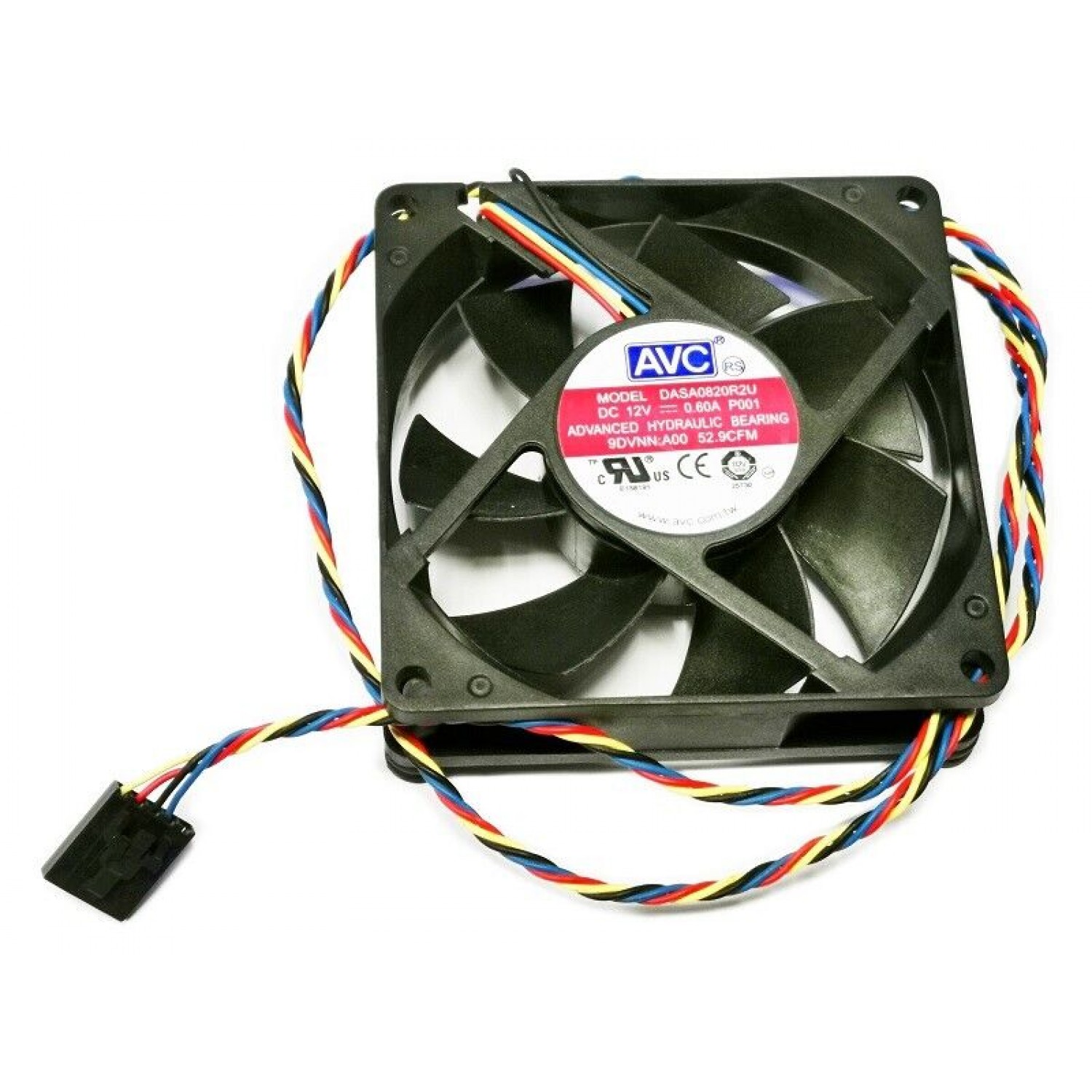 Ventilator AVC DASA0820R2U 4 fire 12V 0.6A 80x80x20mm DP/N 9DVNN Alte componente PC