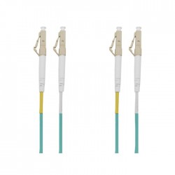 Cablu Fibra Optica NOU 10M  MiniZip 1.6 X 3.2mm OM3 50/125um Duplex LC/PC-LC/PC Cablu Fibra Optica NOU 10M  MiniZip 1.6 X 3.2mm OM3 50/125um Duplex LC/PC-LC/PC