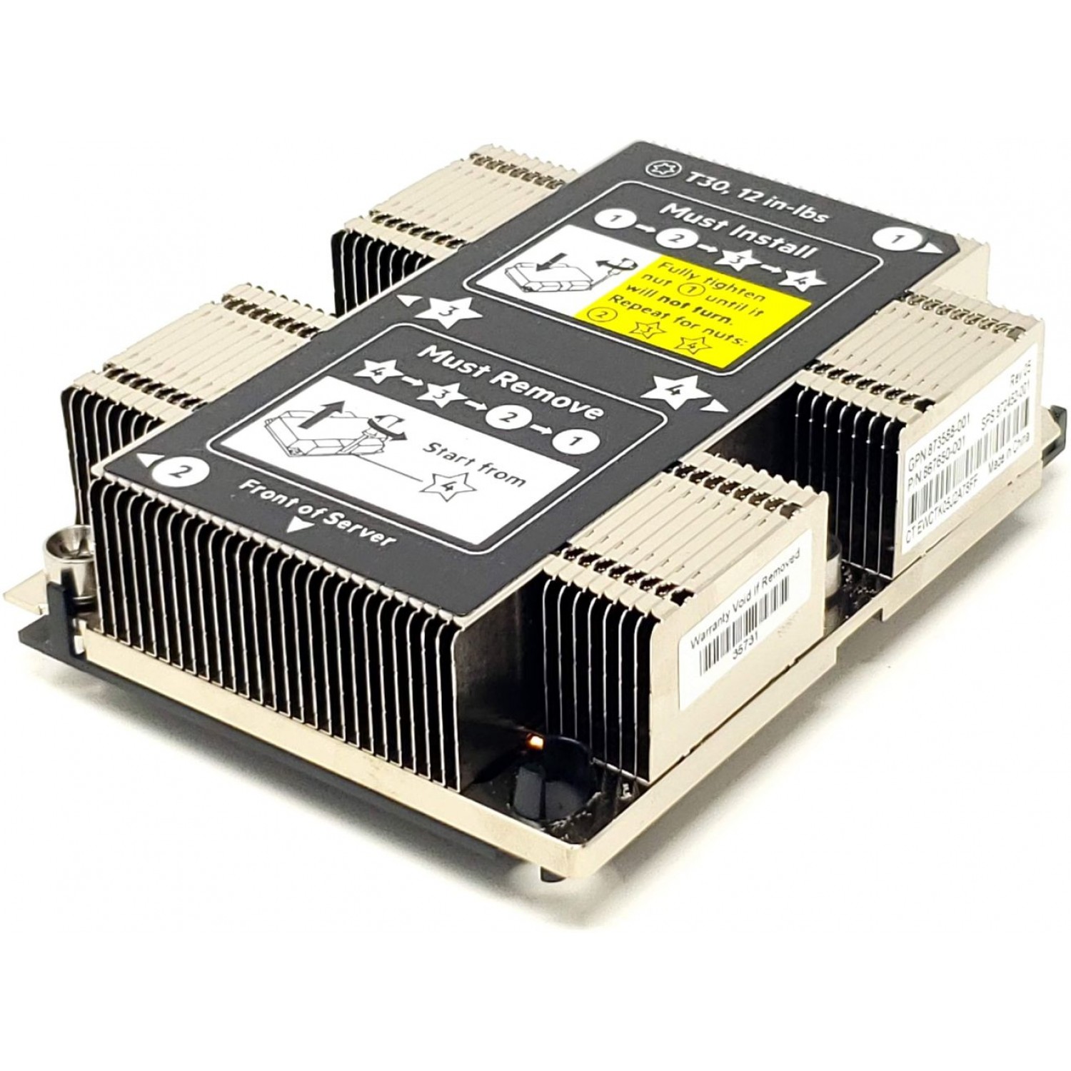 Radiator Heatsink server HP Proliant DL360 G10 873588-001 873589-001 872452-001 Diverse Server