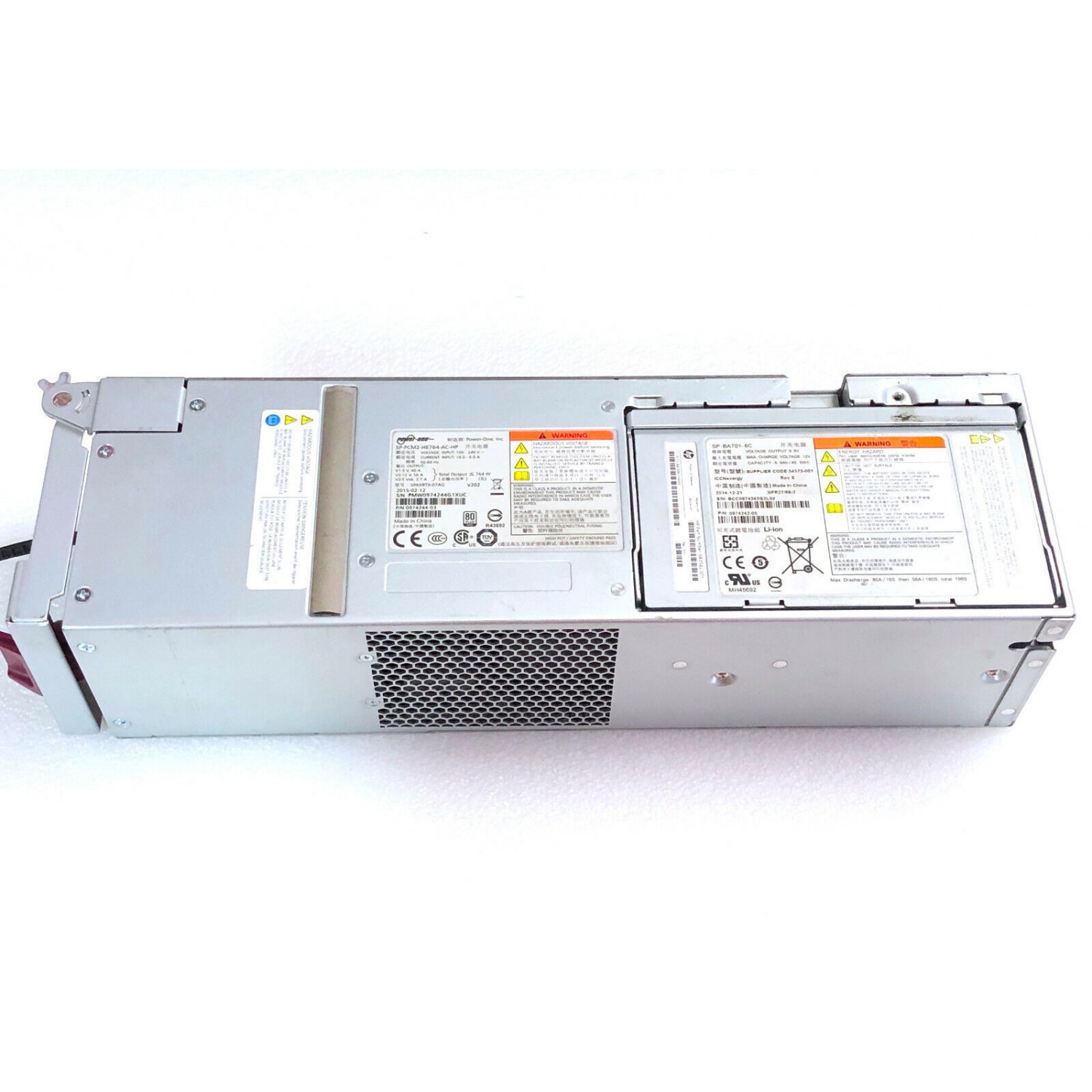 Sursa server Power One SP-PCM2-HE764-AC-HP SP-PCM01-HE764-AC-HP  cu baterie bonus SP-BAT01-6C 764W  Surse Server