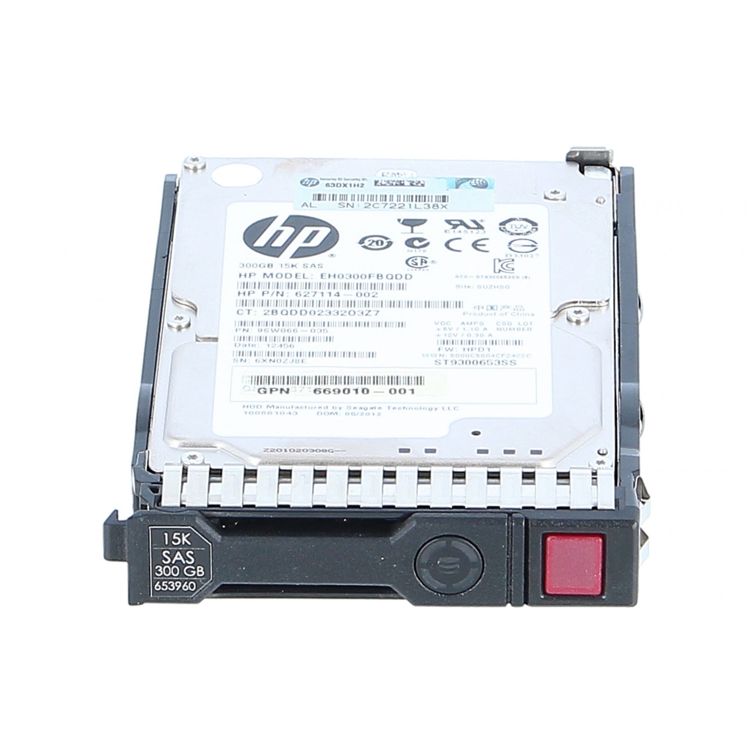 Hard disk server si caddy G8 G9 G10 HP 300GB 6Gbps SAS 2.5" 15K GPN 653960-001 HP P/N 627114-002 627195-001 507129-020 Hardisk-uri Server