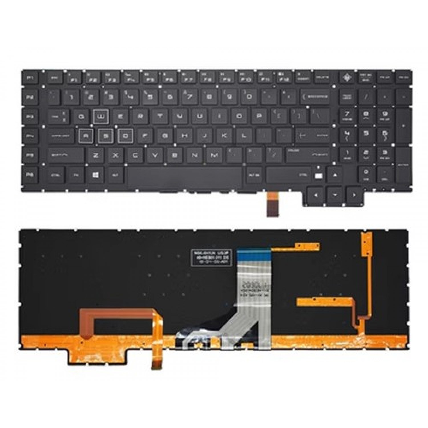 Tastatura laptop noua HP Omen 17-AN000 17-AN001CA 17-AN008CA 17-AN010CA 17-AN020CA BLACK (Backlit,Without FRAME,Red Printing)UK Noi
