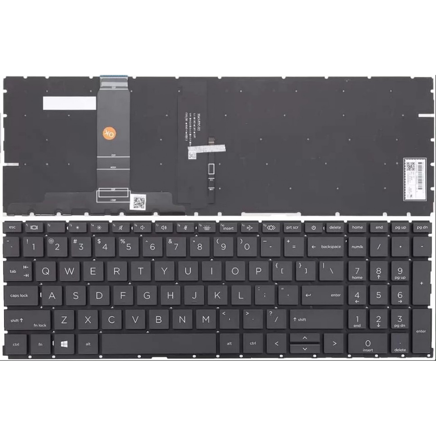 Tastatura laptop noua HP ProBook 450 G8 455 G8 Series BLACK With Backlit Board(win8) US