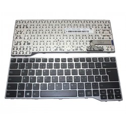 Tastatura laptop noua Fujitsu Lifebook E733 E744 E734 E743 GRAY FRAME BLACK big Enter US