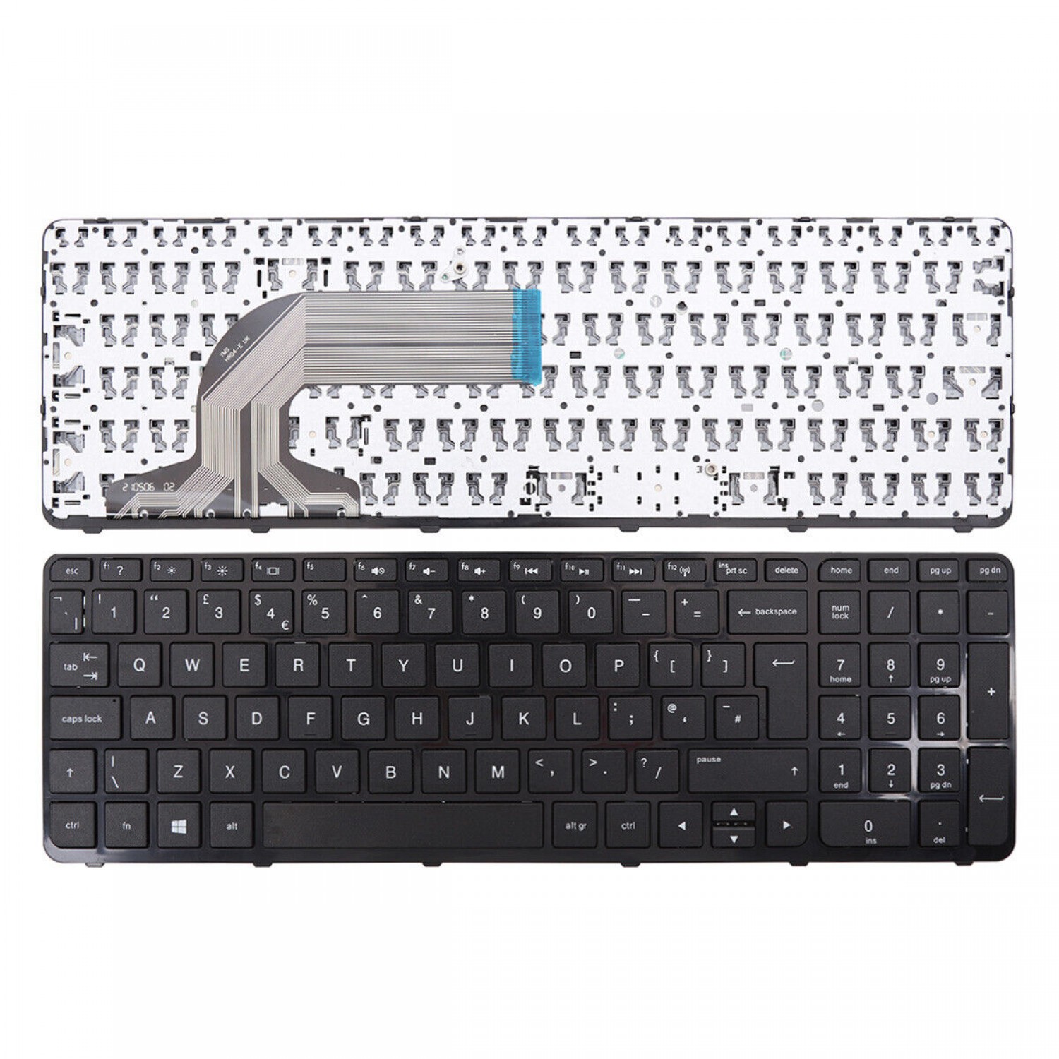 Tastatura laptop noua HP Pavilion 15-e 15-n 250 G3 255 G3 256 G3 Glossy frame Black UK Noi