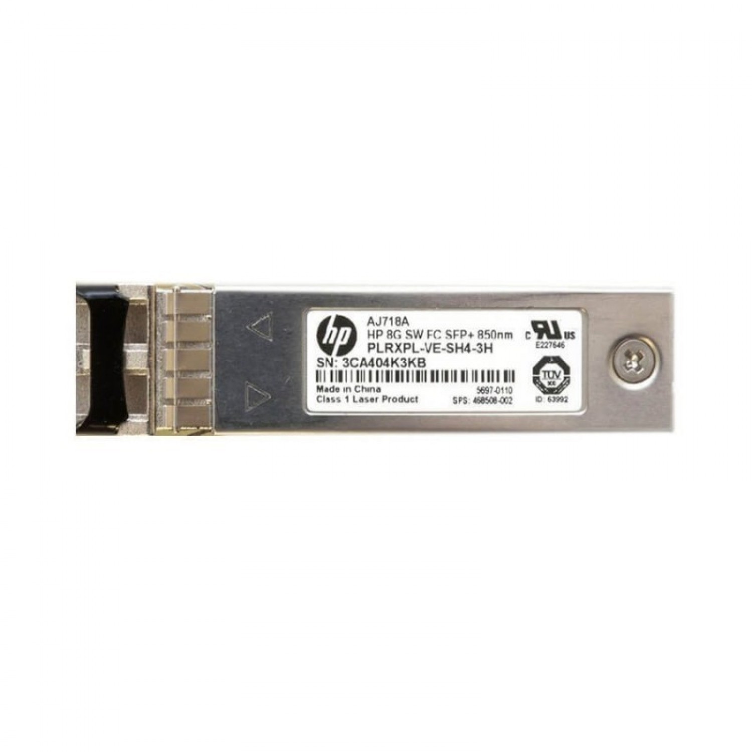Modul GBIC HP 8GB SHORT WAVE SW FIBRE CHANNEL FC SFP+ PLRXPL-VE-SH4-3H-HP AJ718A Diverse Server