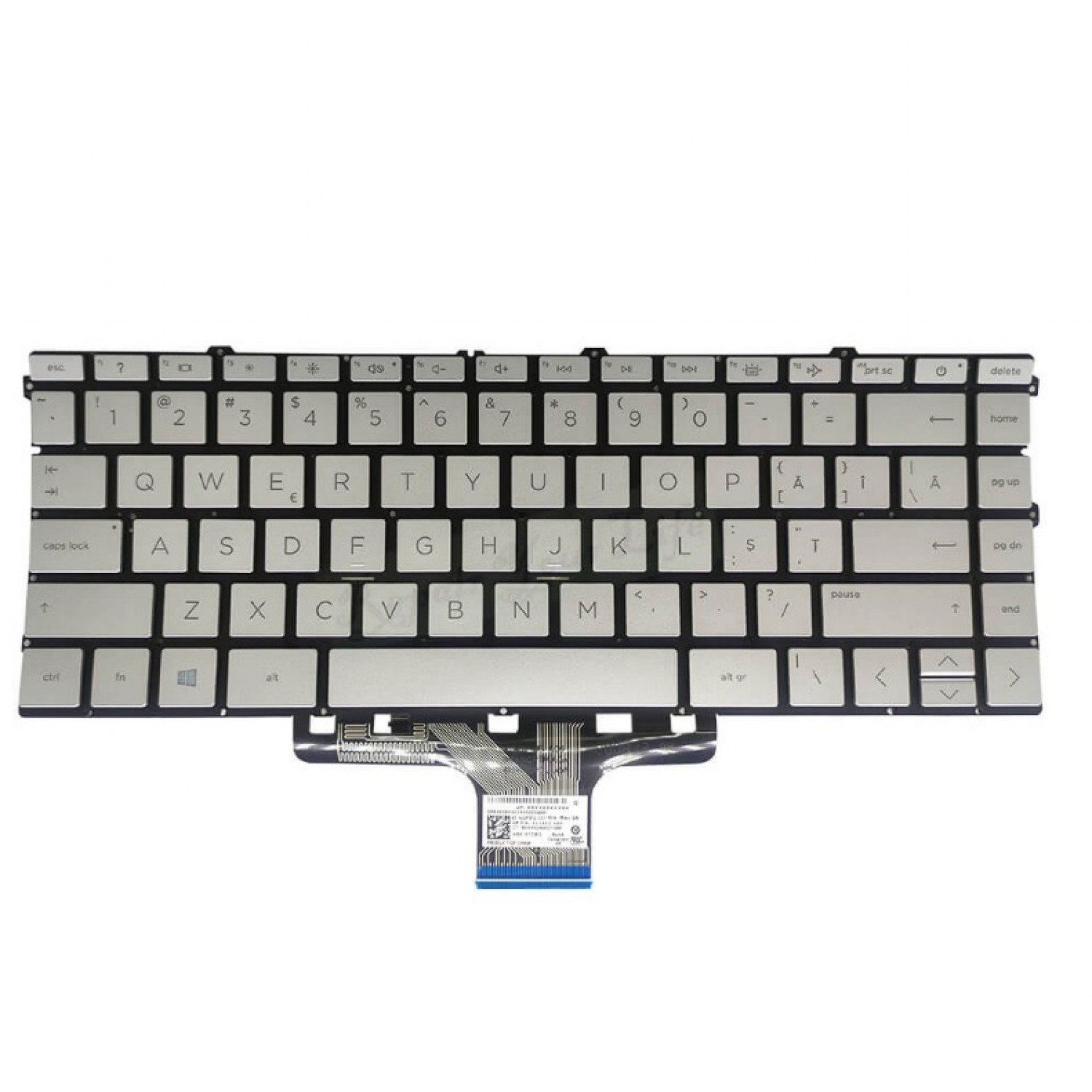 Tastatura laptop noua HP Pavilion X360 14-DV 14-DW 14M-DW 14M-DW0023DX SILVER (Without FRAME,Backlit) US