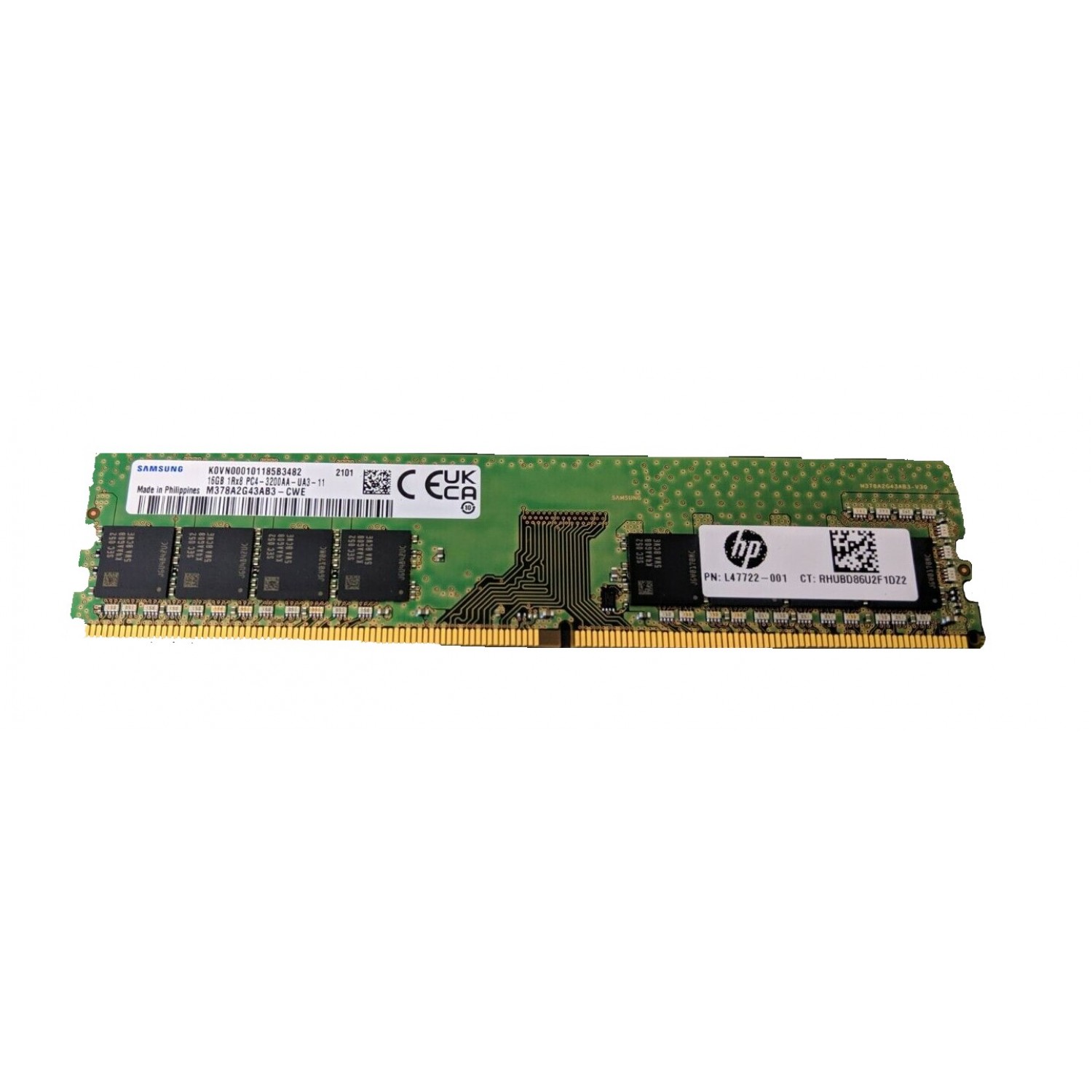 Memorie PC Samsung 16GB DDR4 1RX8 PC4-3200AA-UA3-11 L47722-001 Memorii PC