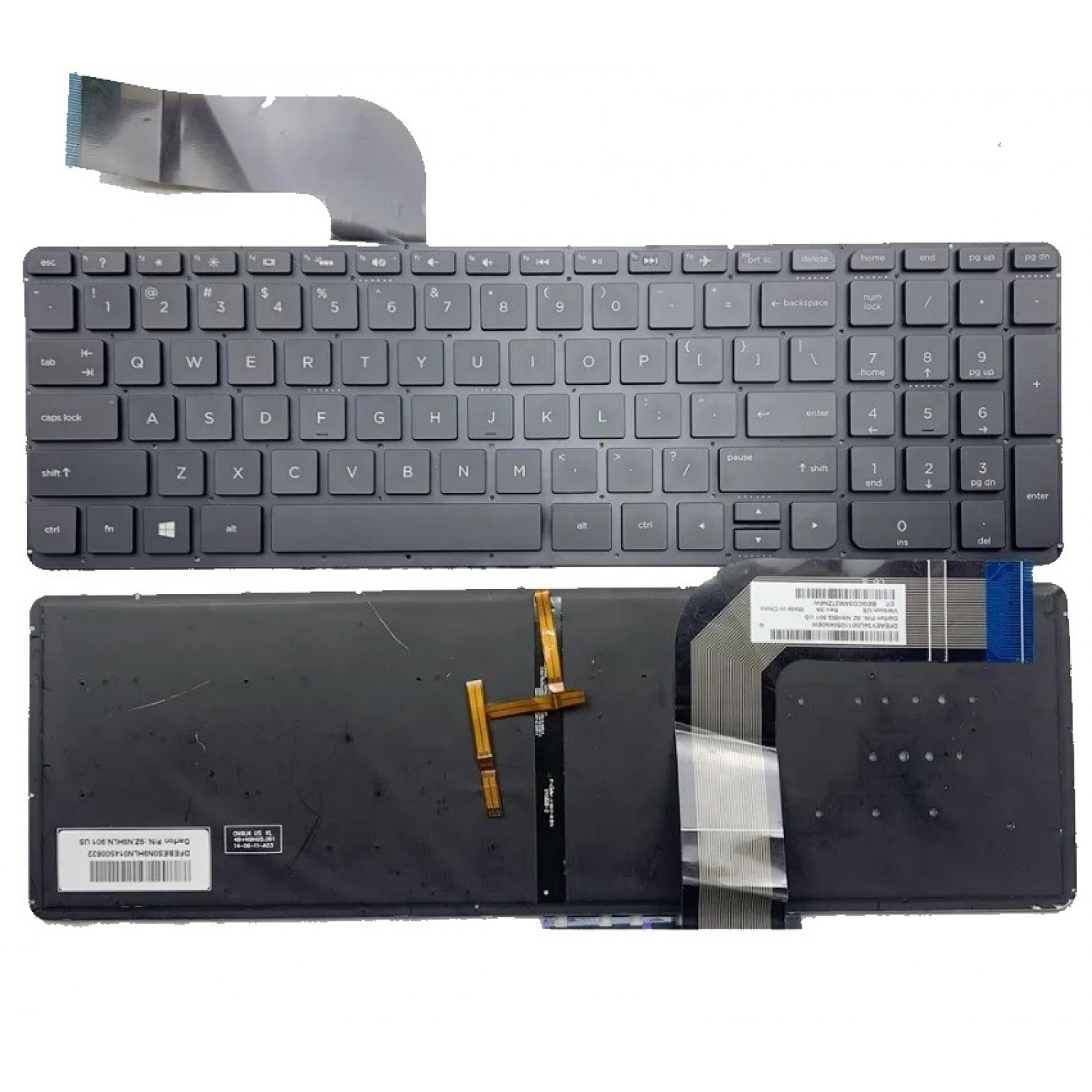 Tastatura laptop noua HP Pavilion 15-P 17-F Black Backlit Without frame US