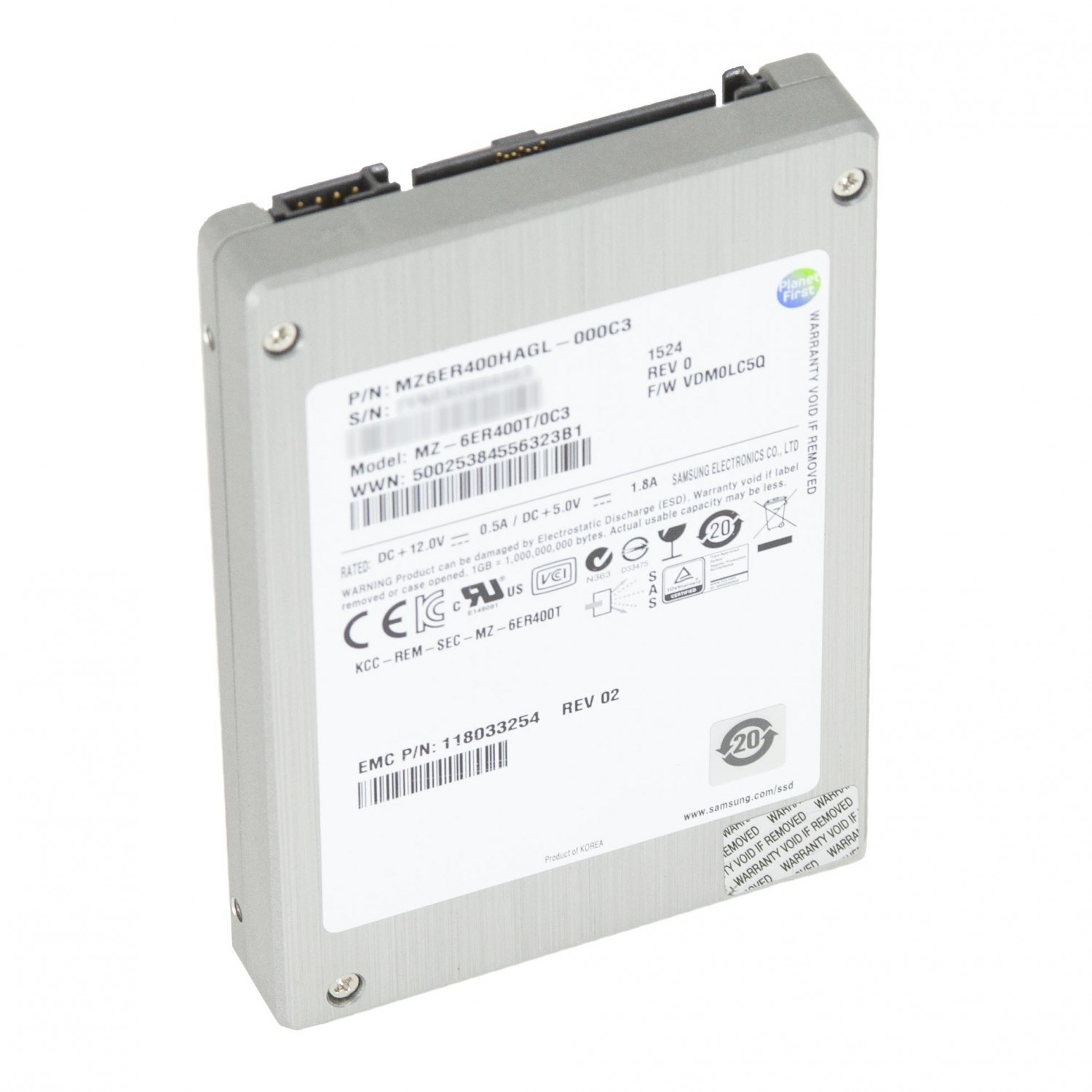 SSD Samsung MZ-6ER400T/0C3 400GB SAS 2.5"