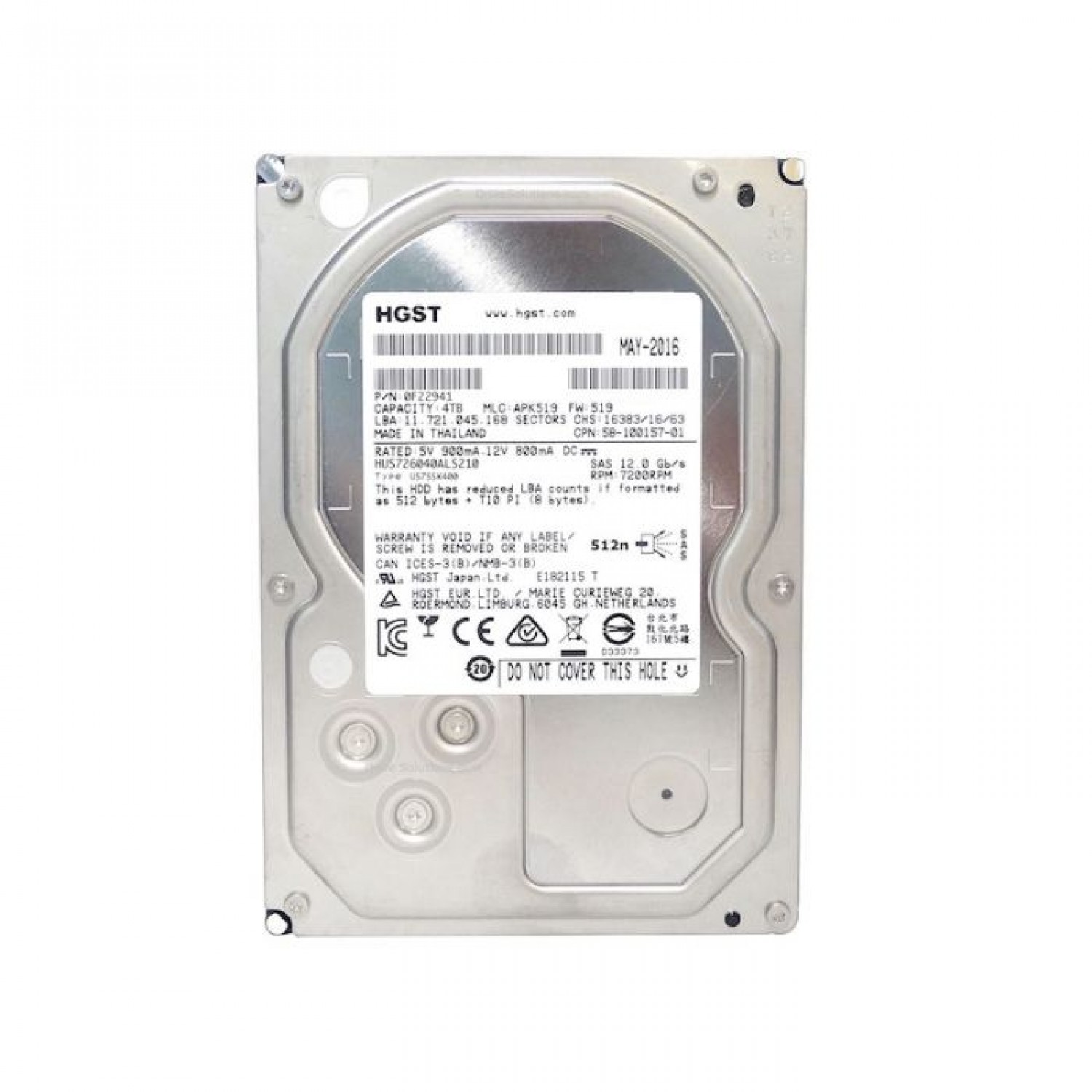 Hard disk server 4TB 12GB/s 7200RPM HGST HUS726040ALS210 SAS 3.5" Hardisk-uri Server
