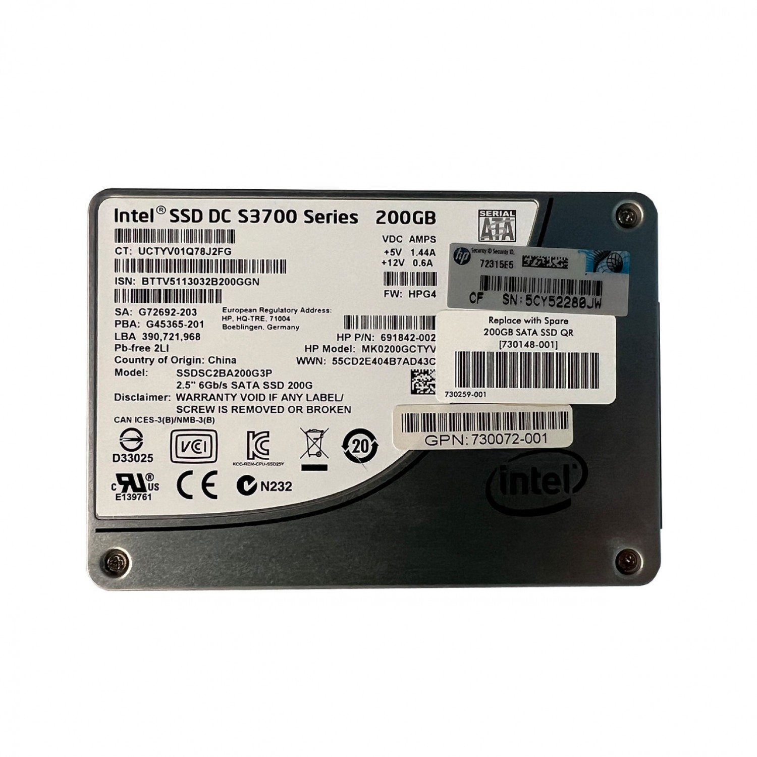 SSD Intel DC S3610 200GB 6Gb/s Enterprise Class Hard Disk-uri
