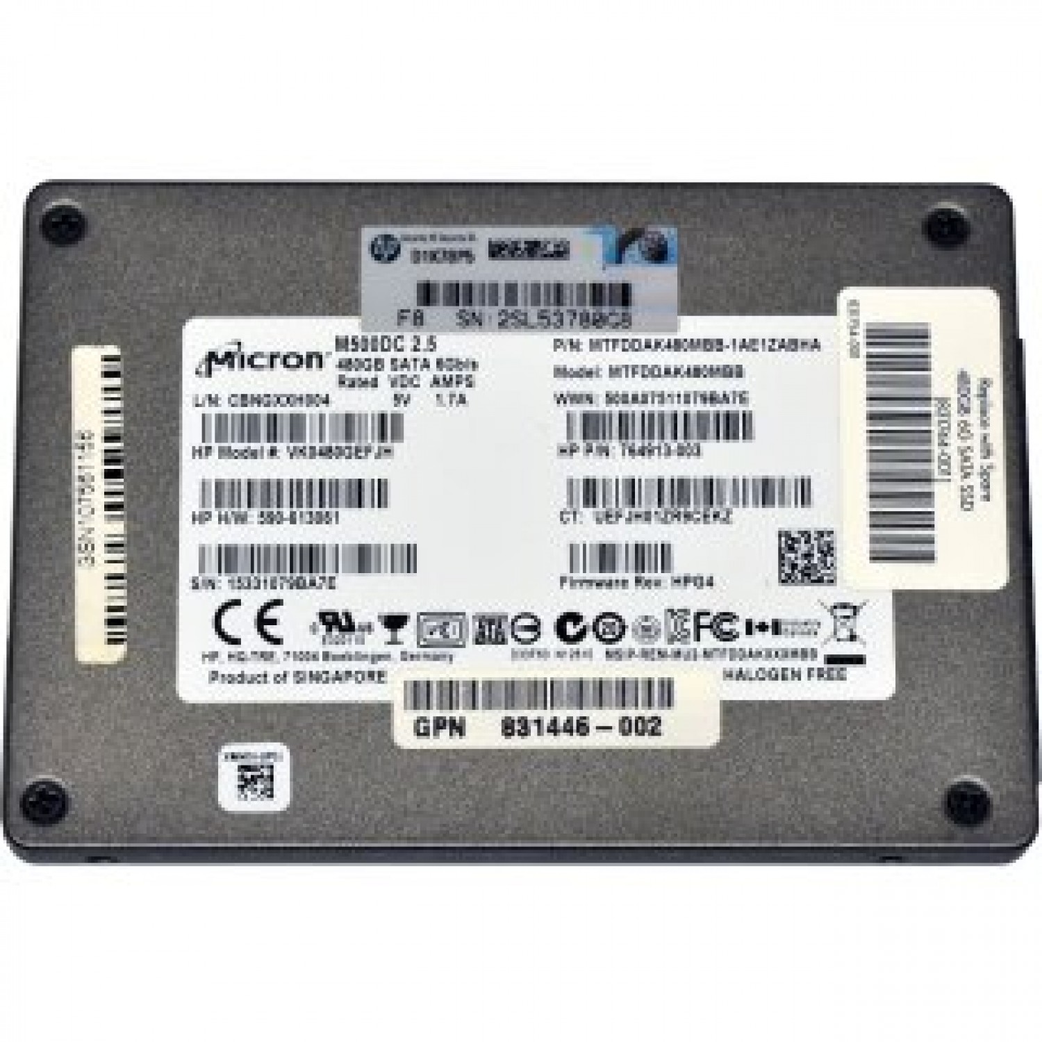 SSD Micron M500DC 480GB SATA 6GB/s