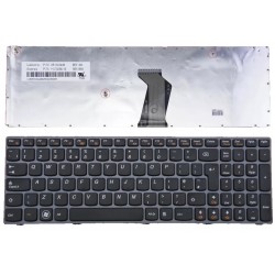 Tastatura laptop noua LENOVO Z560 Z565A G570 G575 Gray Frame Black(reprint) UK