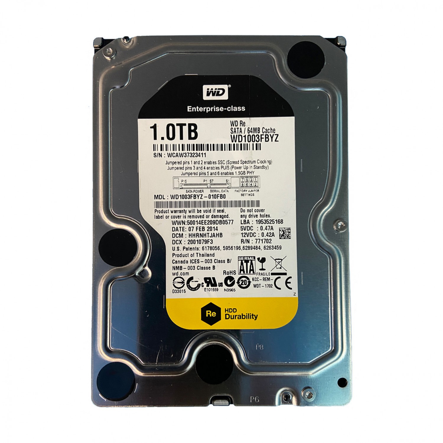 Hard disk PC Western Digital Enterprise Class WD1003FBYZ 1TB SATA 64MB Cache 3.5" Hard Disk-uri PC