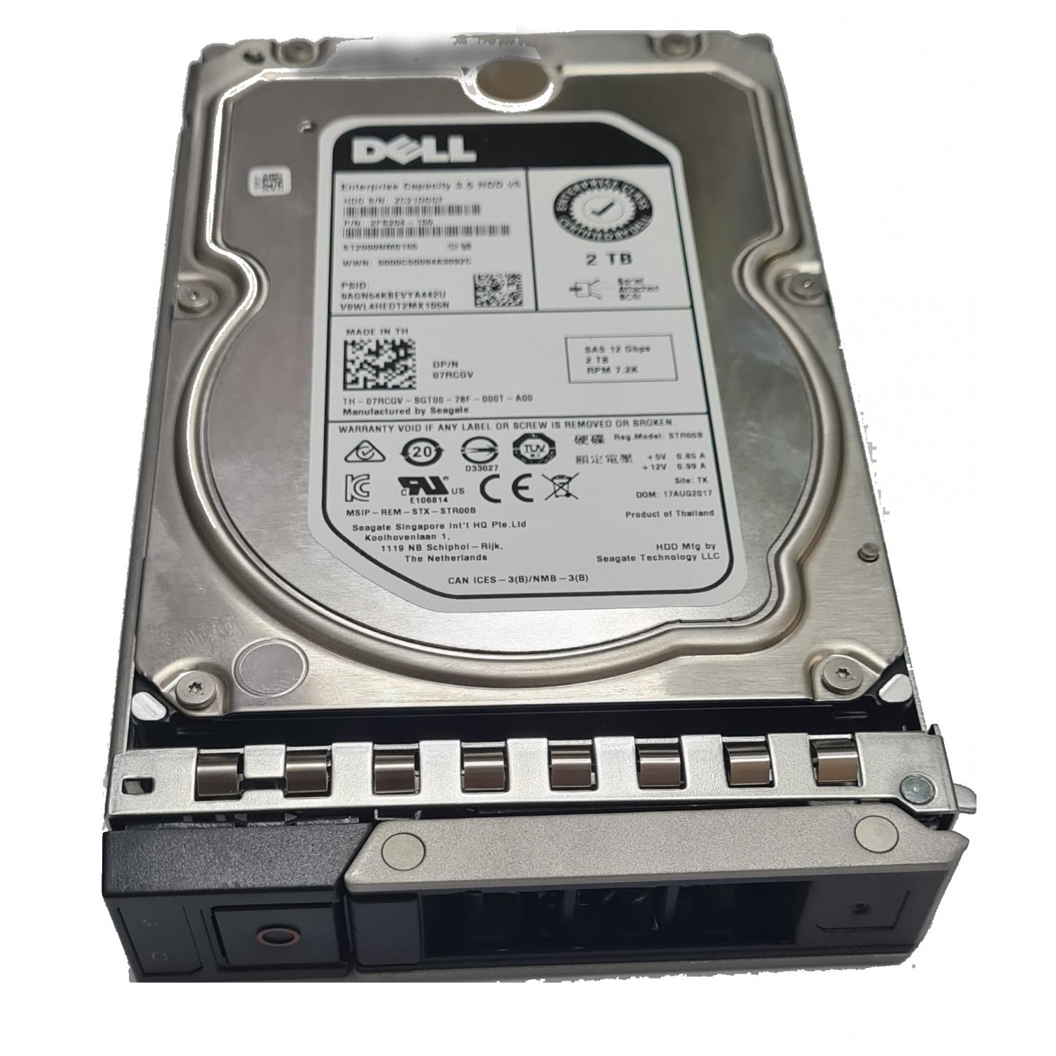 Hard disk server nou desigilat cu caddy gen14 DELL Enterprise 2TB 12Gbps 7200rpm ST2000NM0155 DP/N 7RCGV Hardisk-uri Server