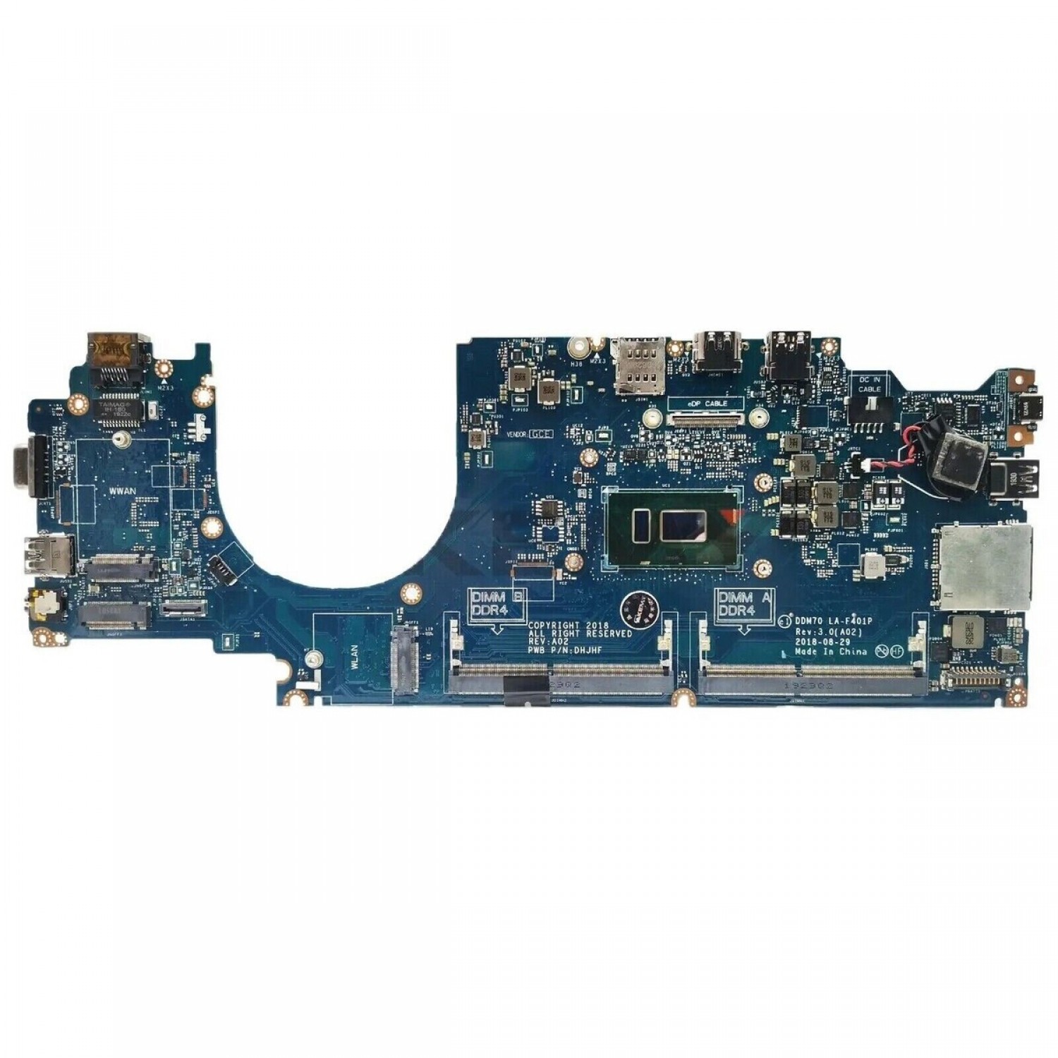 Placa de baza laptop functionala DELL Latitude 5490 i5-7300U 2.6Ghz Placi de Baza