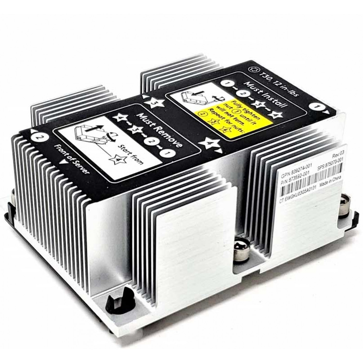 Heatsink server HP ProLiant DL380 Gen10 G10 839274-001 873592-001 875070-001 Diverse Server