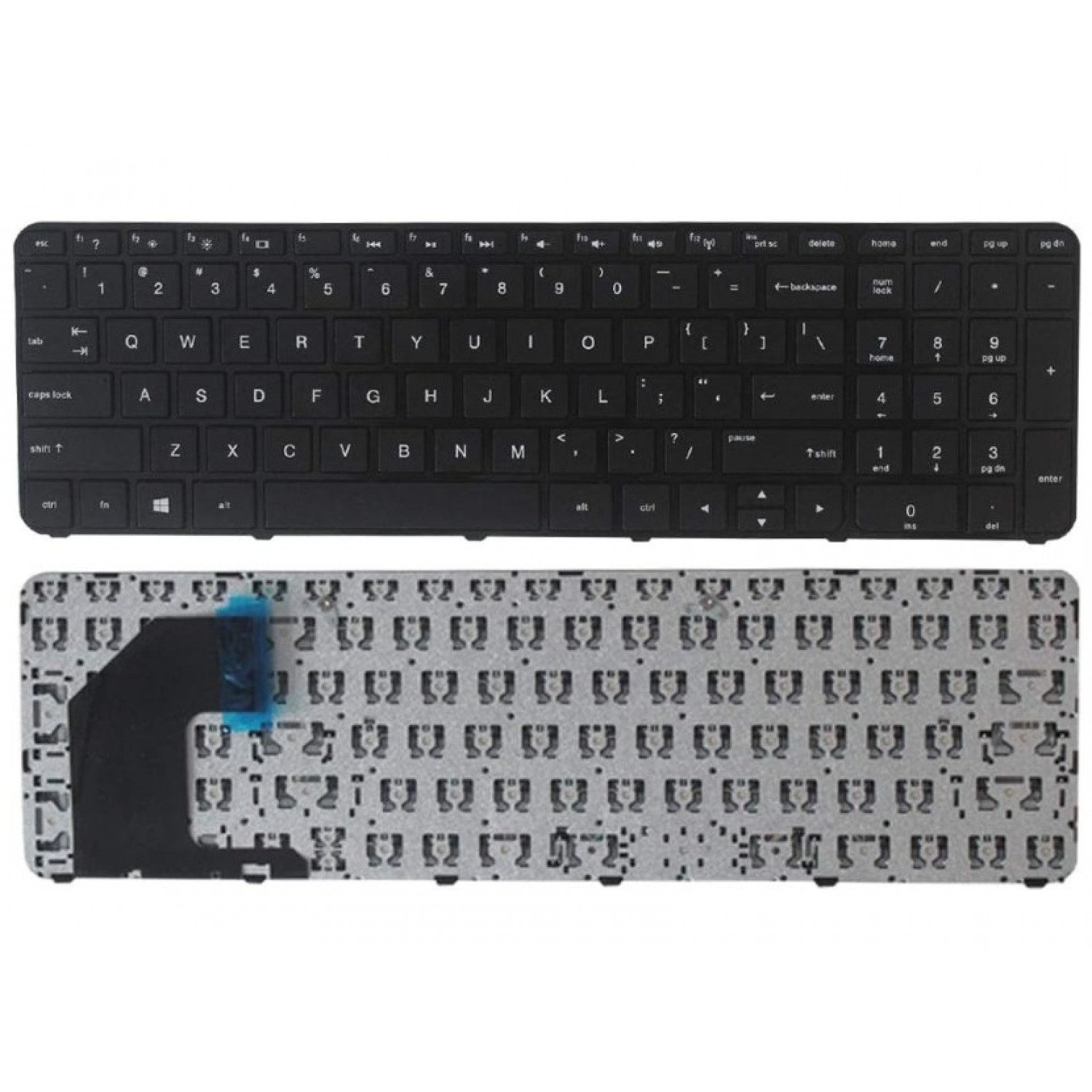 Tastatura laptop noua HP Pavilion 15-B1420X GLOSSY FRAME BLACK US Without Foil Noi
