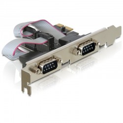 Placa PCI-e X1 cu 2 porturi serial RS232 PI40952-3X2B