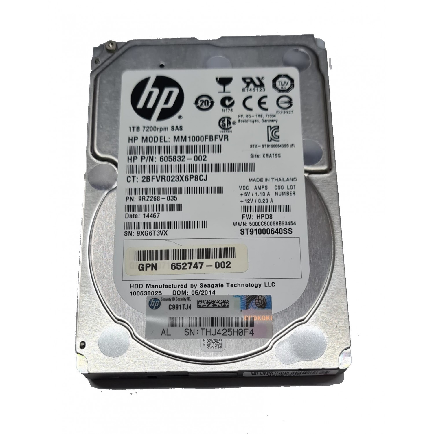Hard disk server SAS HP ST91000640SS 1TB 7200rpm 12Gbps 605832-002 652747-002 652749-B21 653954-001 nu merge pe PC Hardisk-uri Server