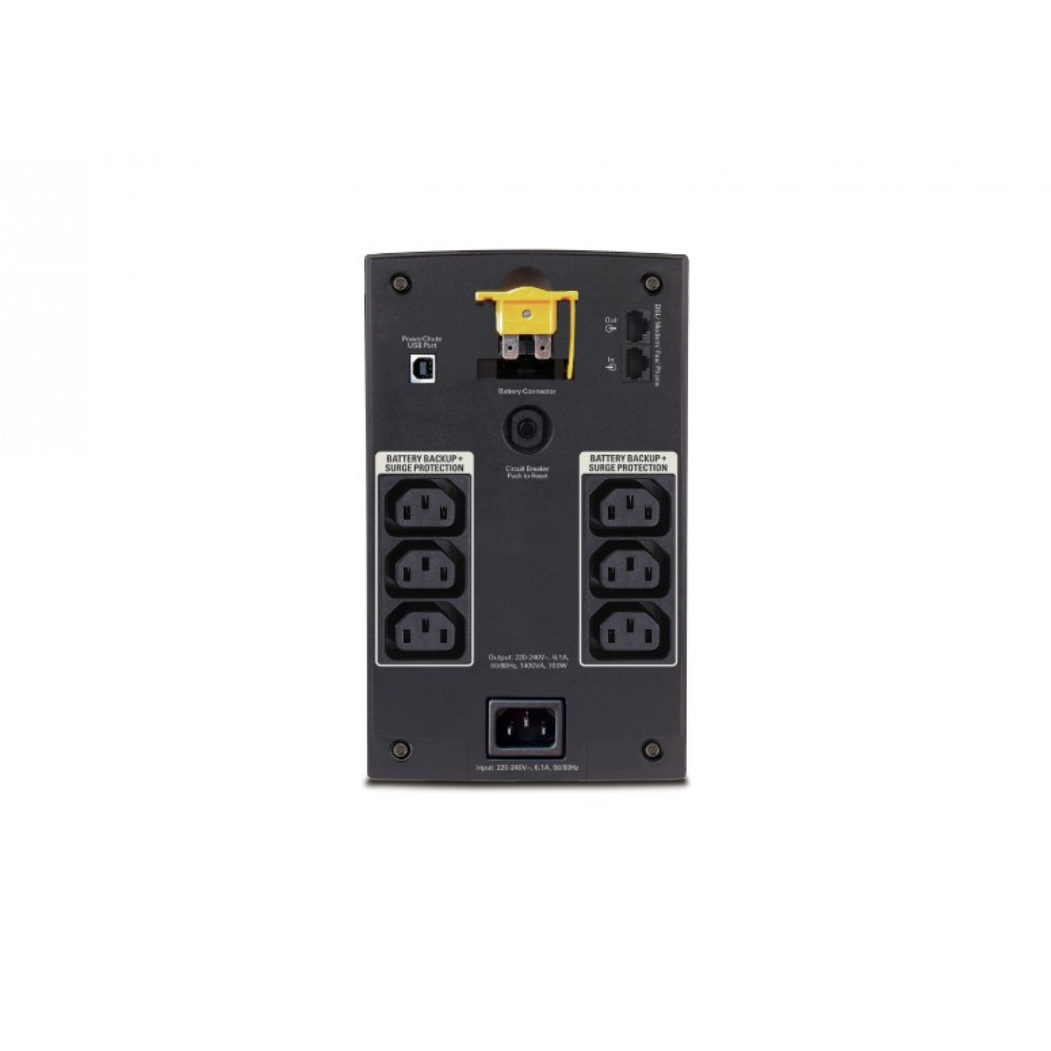 UPS APC Back-UPS BX1400UI 1400VA/700W 6 x IEC C13 Management UPS-uri Reconditionate