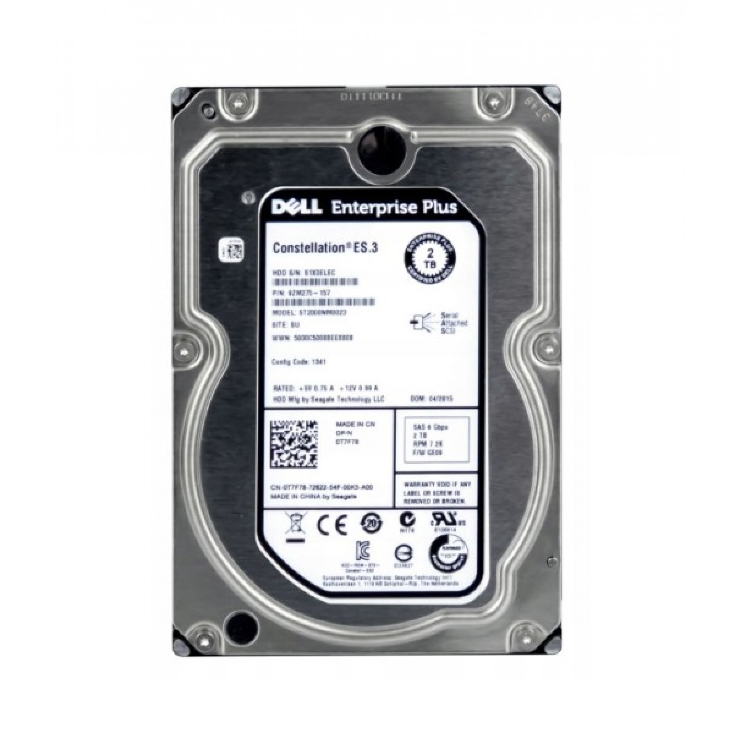 Hard disk server 2TB SAS 3.5'' DELL Enterprise Plus Class 0T7F78 ST2000NM0023 6Gbps cu 623 zile functionare ATENTIE NU ESTE SATA!!!!! NU MERGE PE PC Hardisk-uri Server