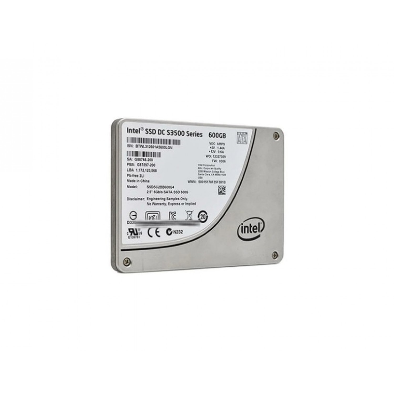 SSD INTEL DC S3500 600GB SSDSC2BB600G4P 6Gbps 2.5" SATA 717968-005 739913-001 SSD-uri