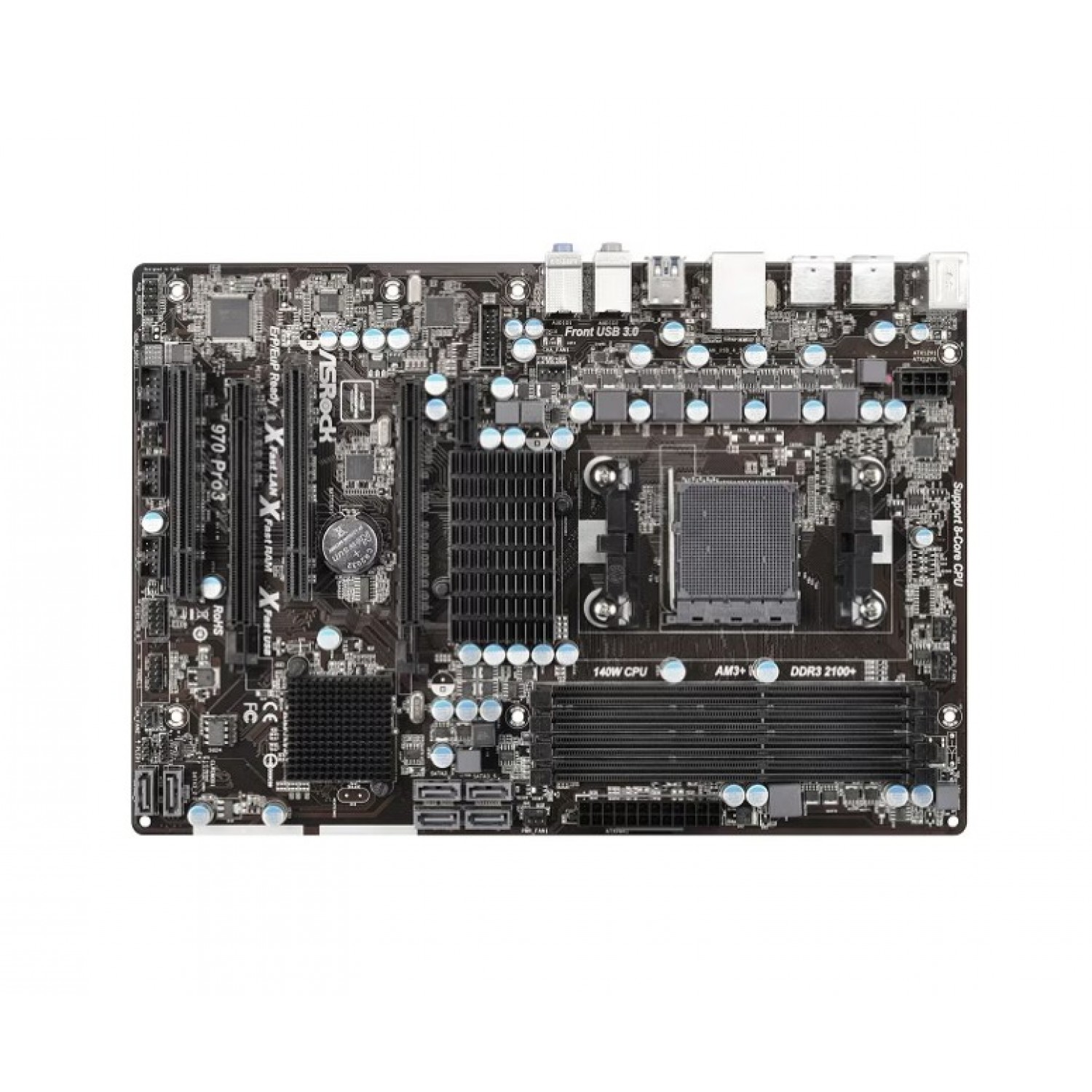 Placa de baza Asrock 970 Pro3  Socket AM3+ cooler Original AMD inclus  Second Hand