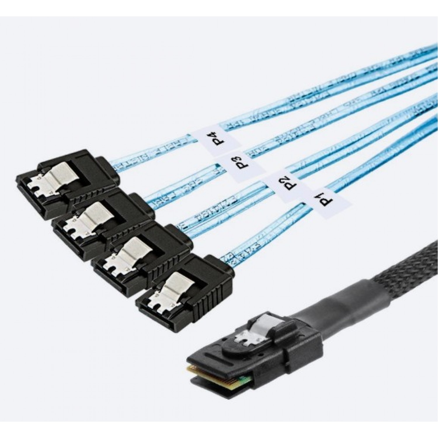 Cablu Nou Sigilat miniSAS SFF-8087 la 4 SATA 98cm Diverse Server