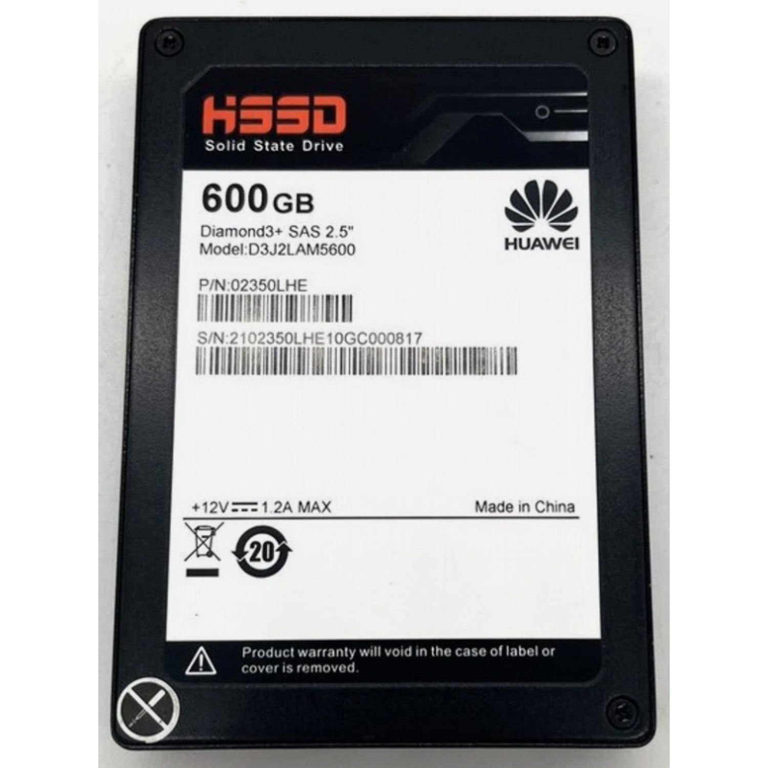 SSD server Huawei 600GB SAS 12Gbps 2.5" SAS 100% life Hardisk-uri Server