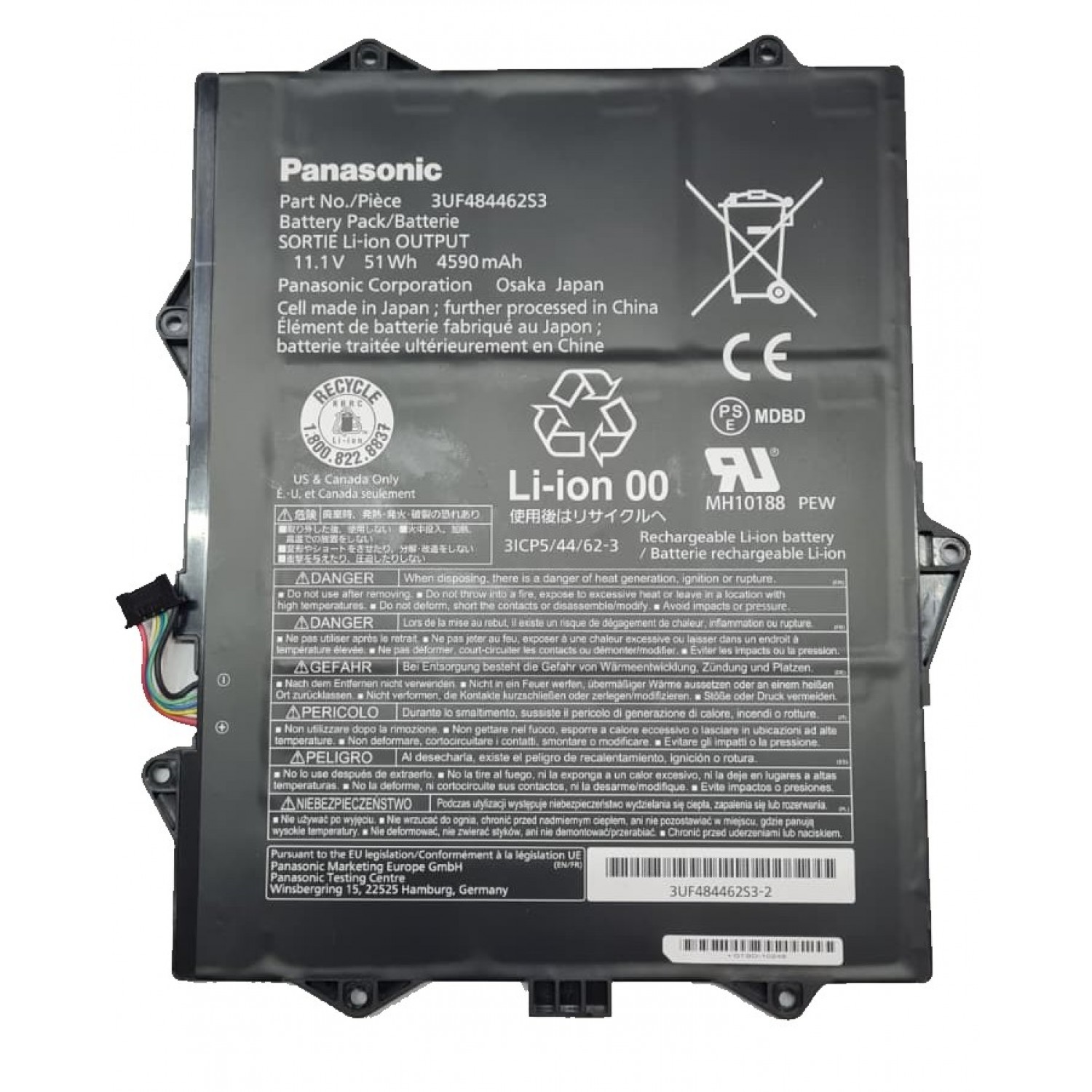 Acumulator laptop second hand Panasonic FZ-Y1CGA01TZ sau FZ-Y1CGA02TZ 3UF484462S3 Acumulatori SH