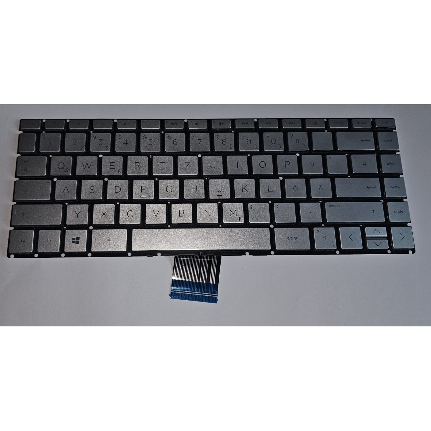 Tastatura laptop Second Hand HP HP 14-CM 14T-CM 14Z-CM 14-DF 14-DG 14-DK 14-DH 14M-DH Layout Germania DE Argintie Noi