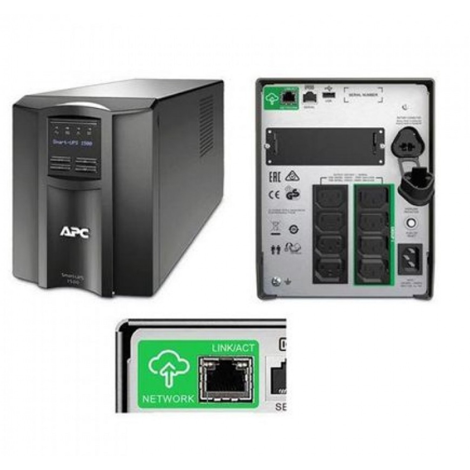UPS APC SMART 1500VA Stand Alone SMT1500IC second hand cu port SmartConnect UPS-uri Reconditionate